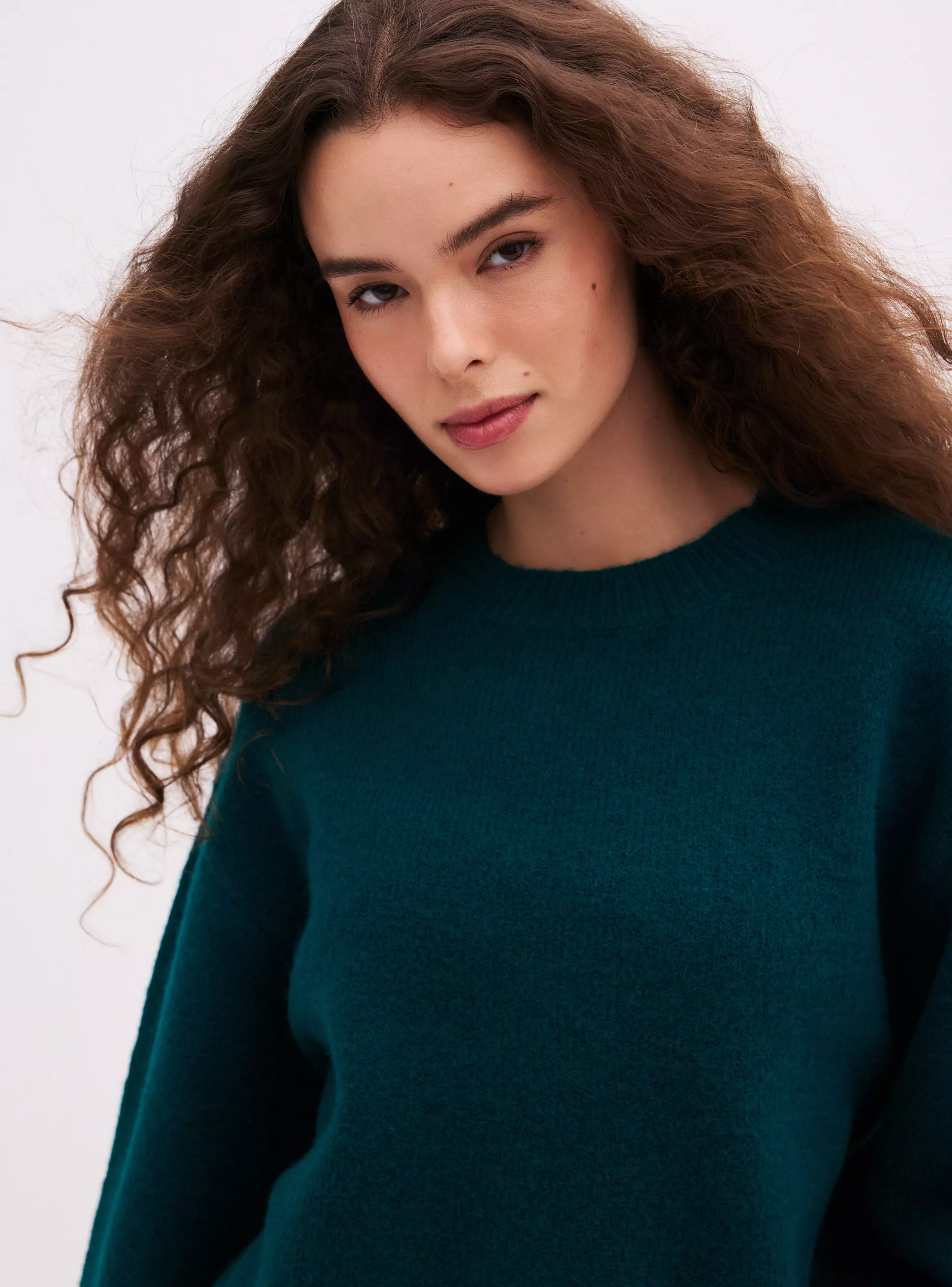 Sweater Oversize con Mangas Aglobadas-2