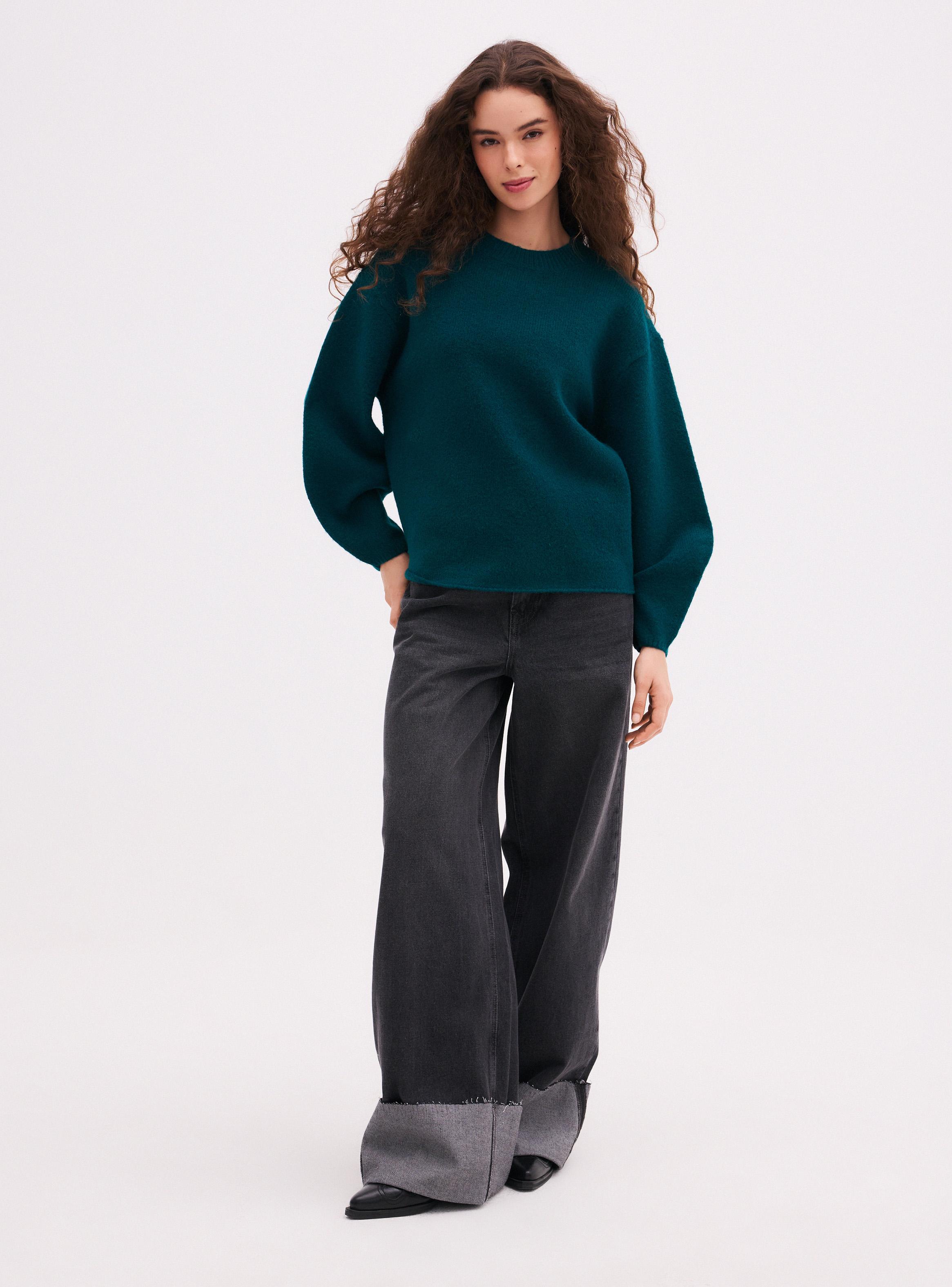 Sweater Oversize con Mangas Aglobadas-4