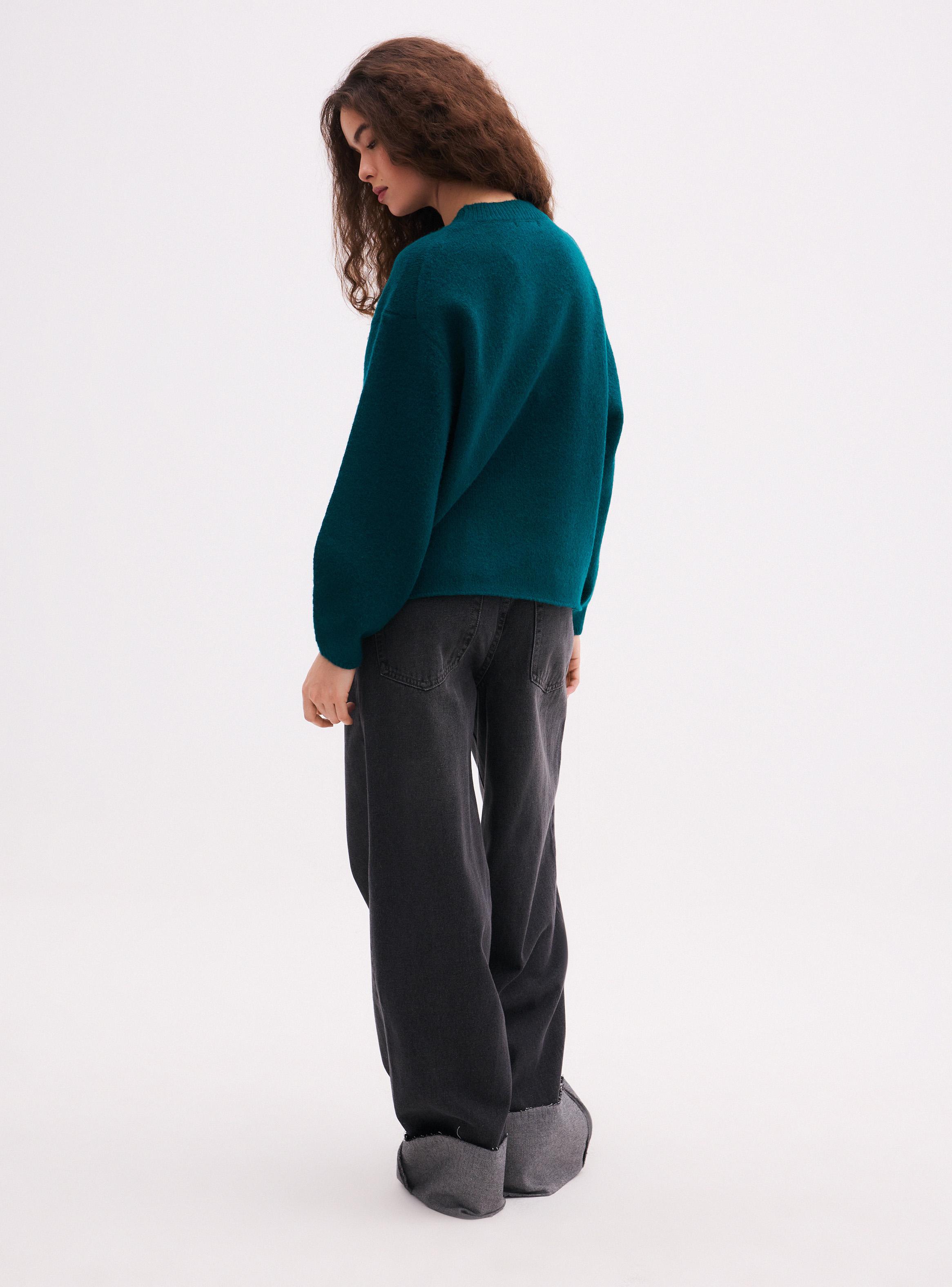 Sweater Oversize con Mangas Aglobadas-5