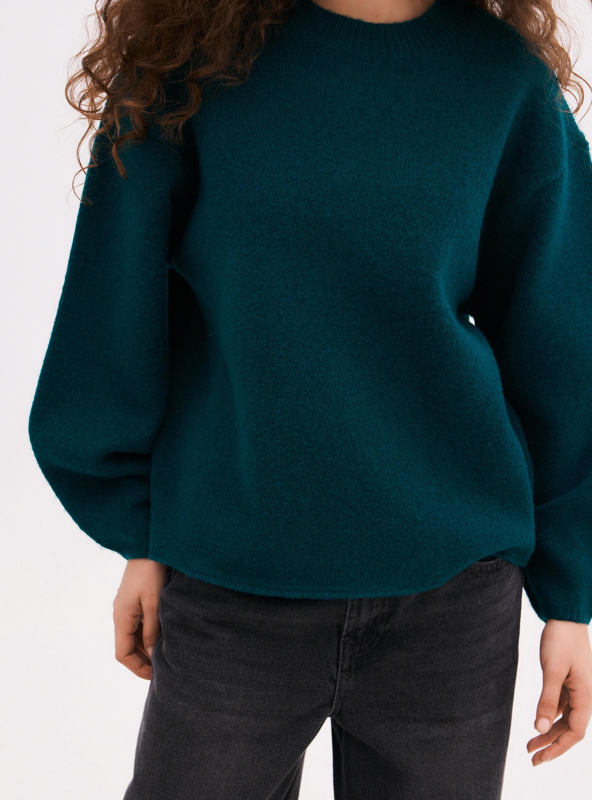 Sweater Oversize con Mangas Aglobadas-3