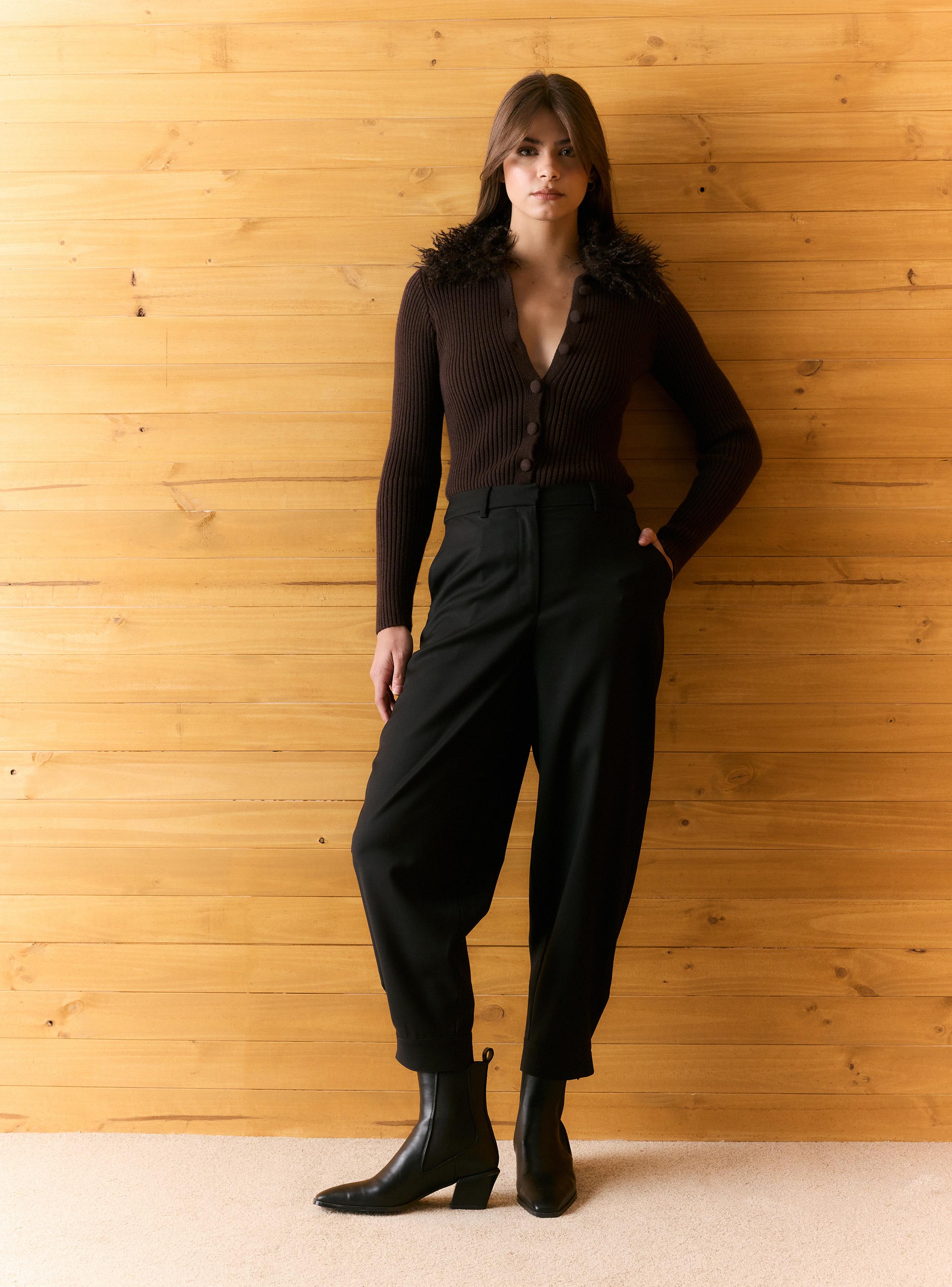 Pantalón Sastrero Tiro Alto Barrel-4