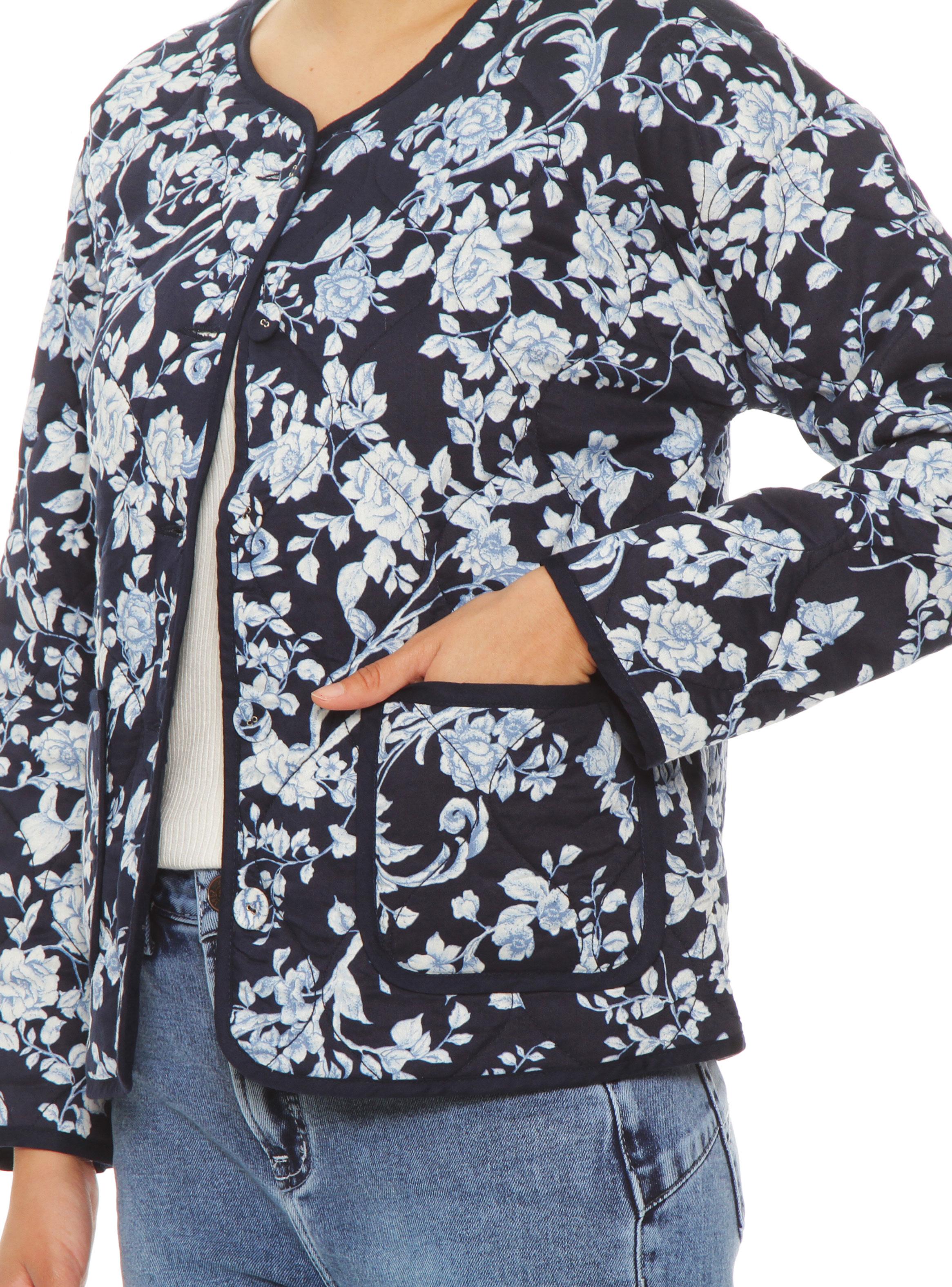 Chaqueta Manga Larga Reversible con Bolsillos-2