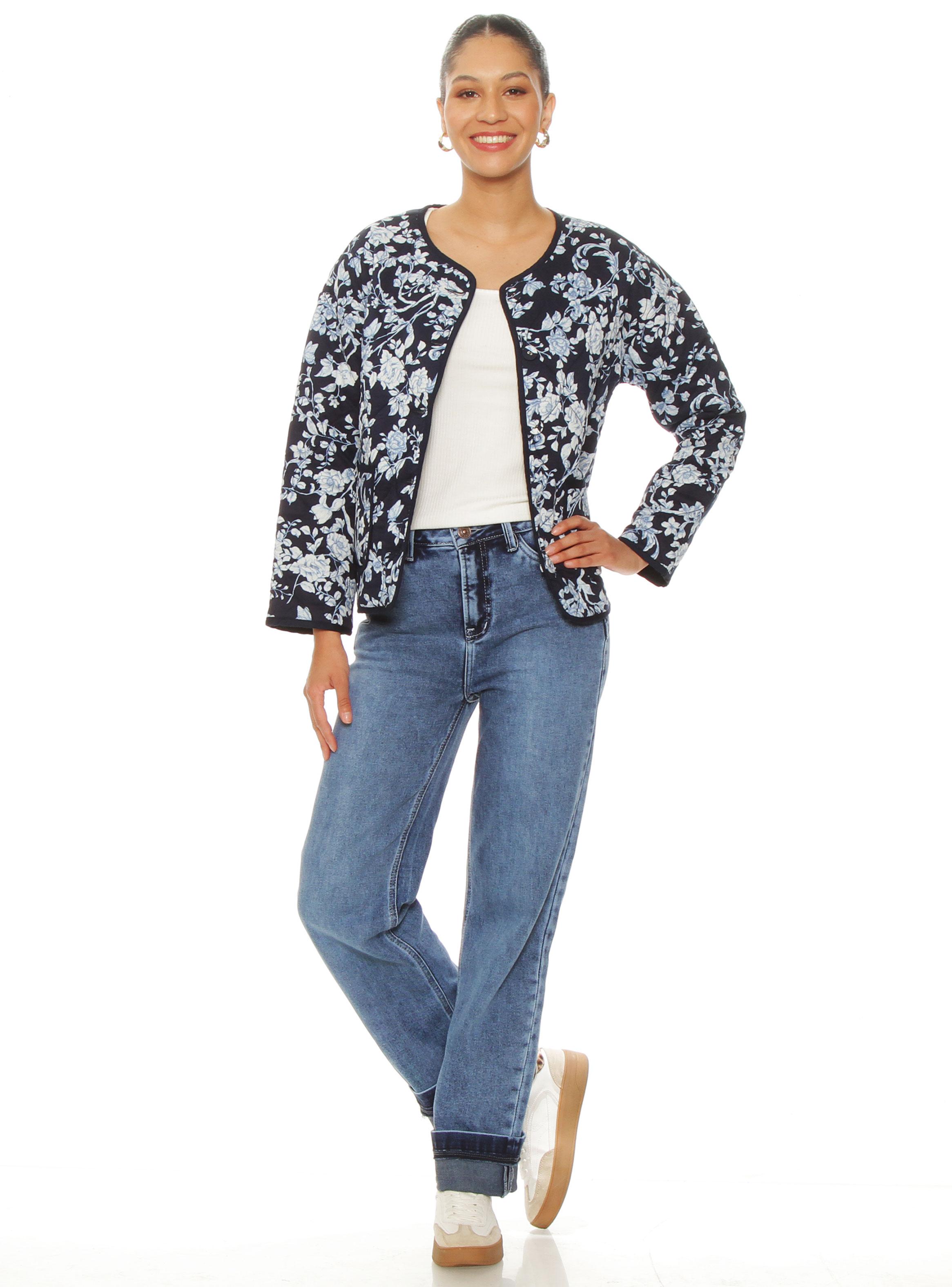 Chaqueta Manga Larga Reversible con Bolsillos-3