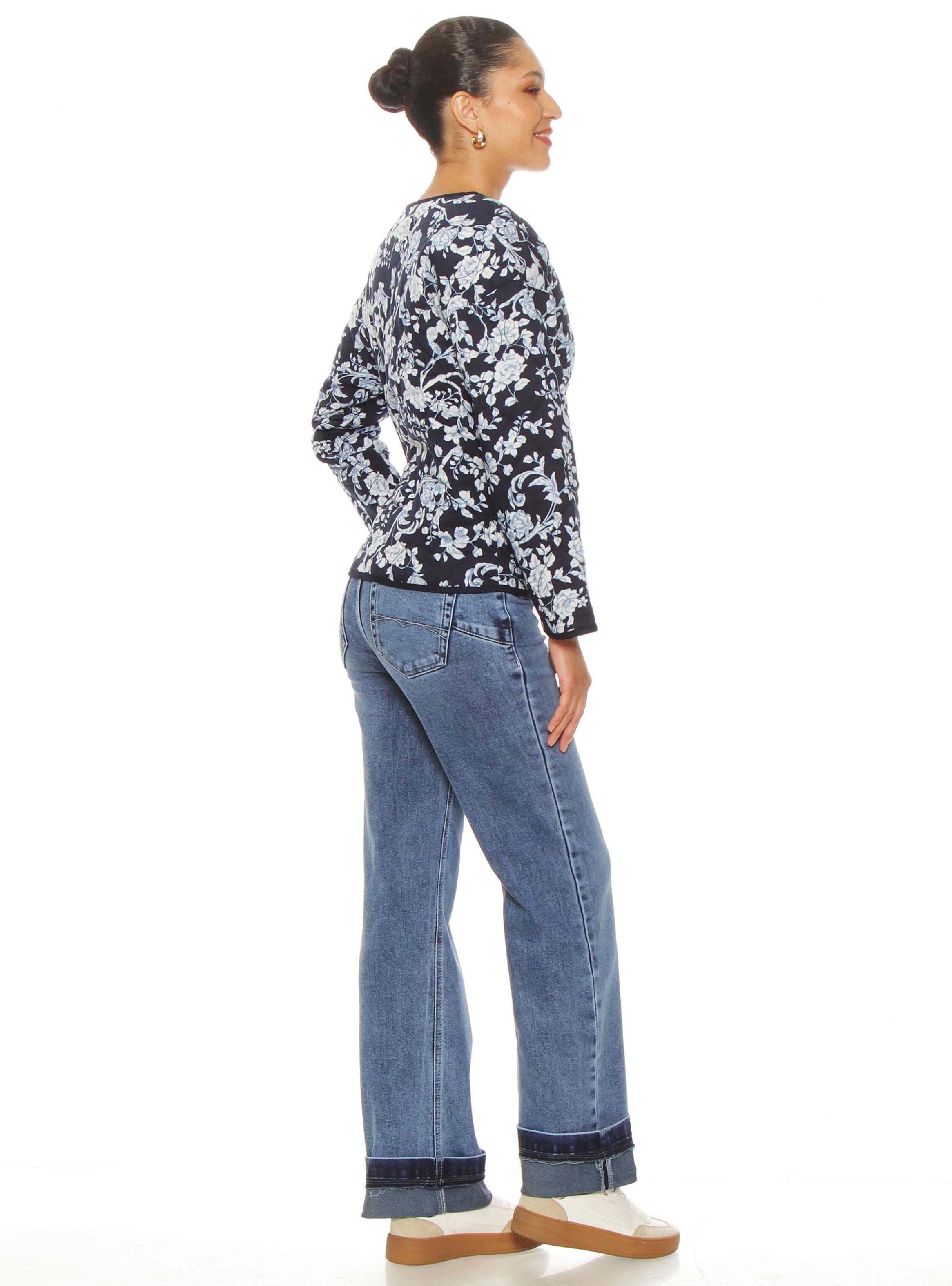 Chaqueta Manga Larga Reversible con Bolsillos-4