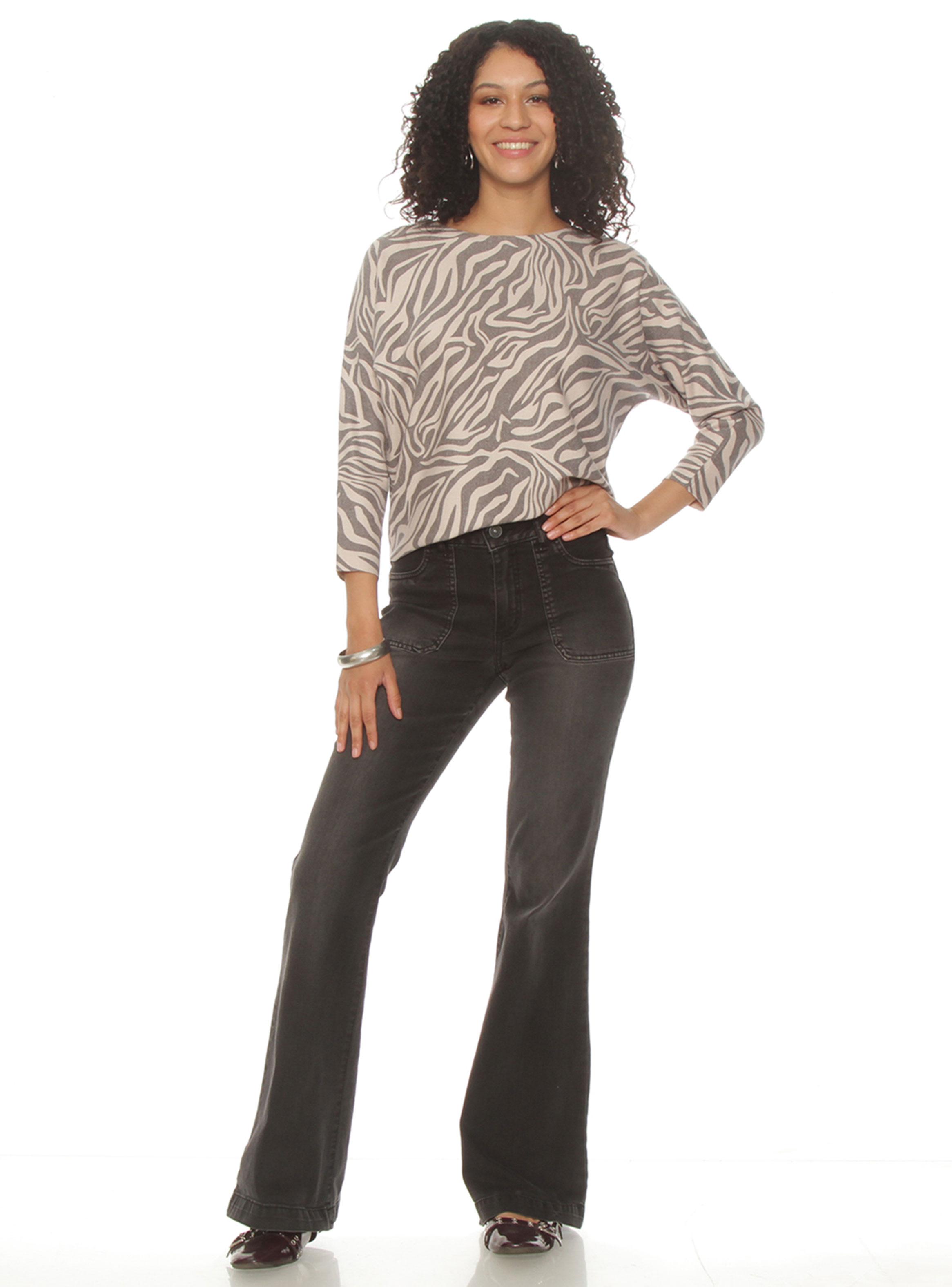 Sweater Manga 3/4 Sublimado Escote Redondo-3