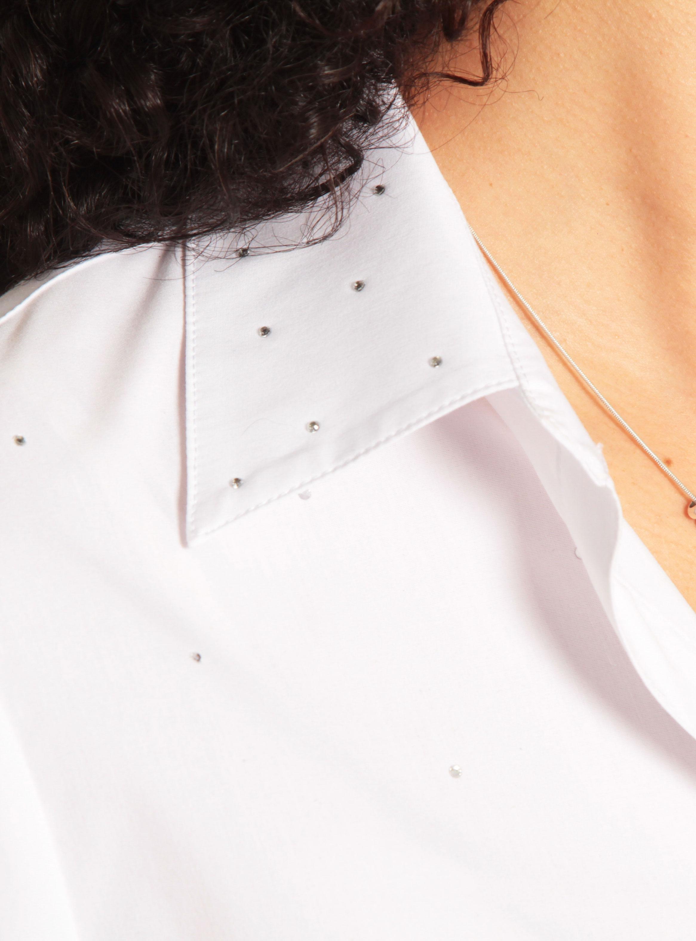 Blusa Manga 3/4 Abotonada en Delantero Strass-2