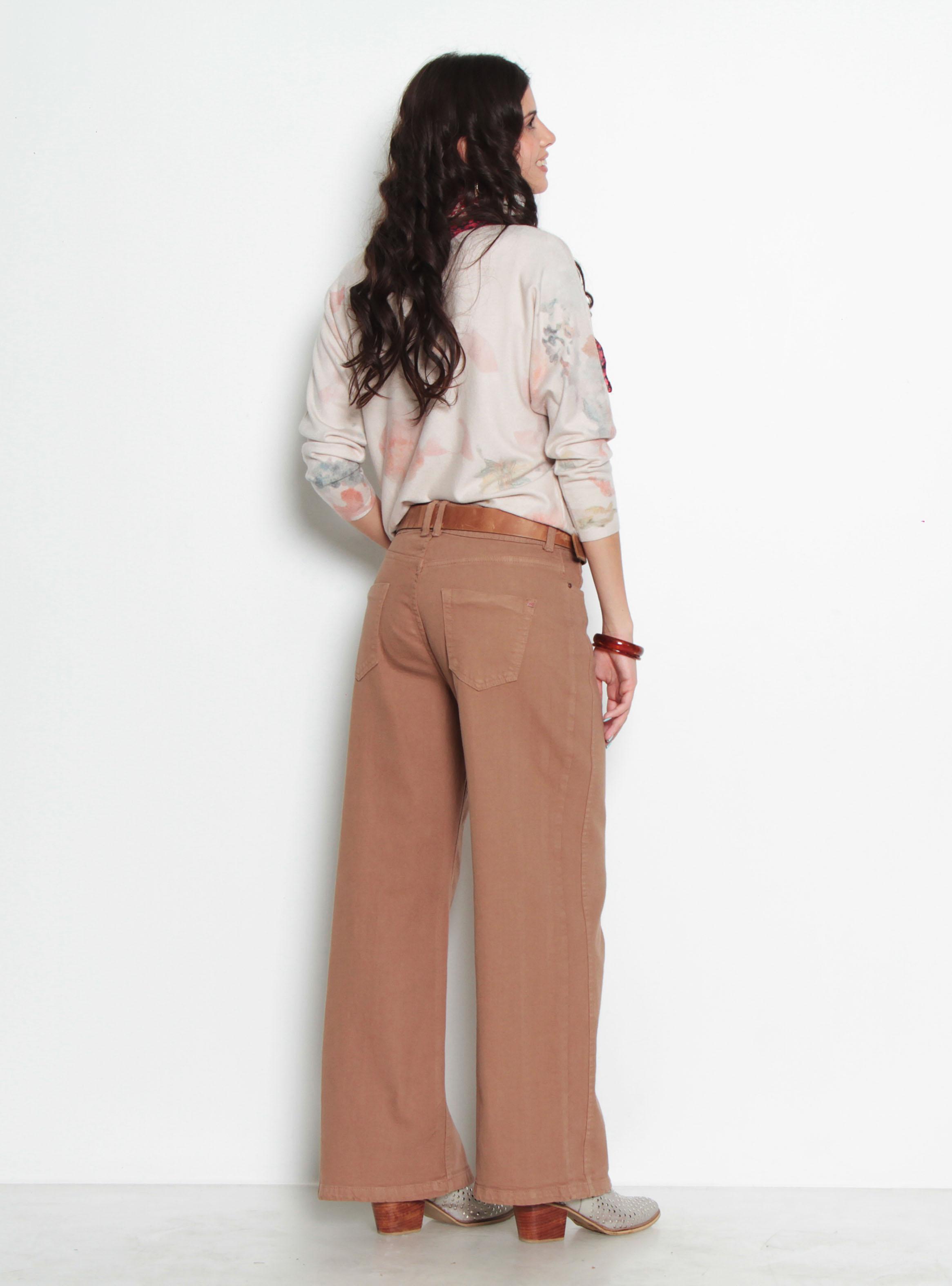 Jeans Tiro Medio Wide Pretina Jt35-4