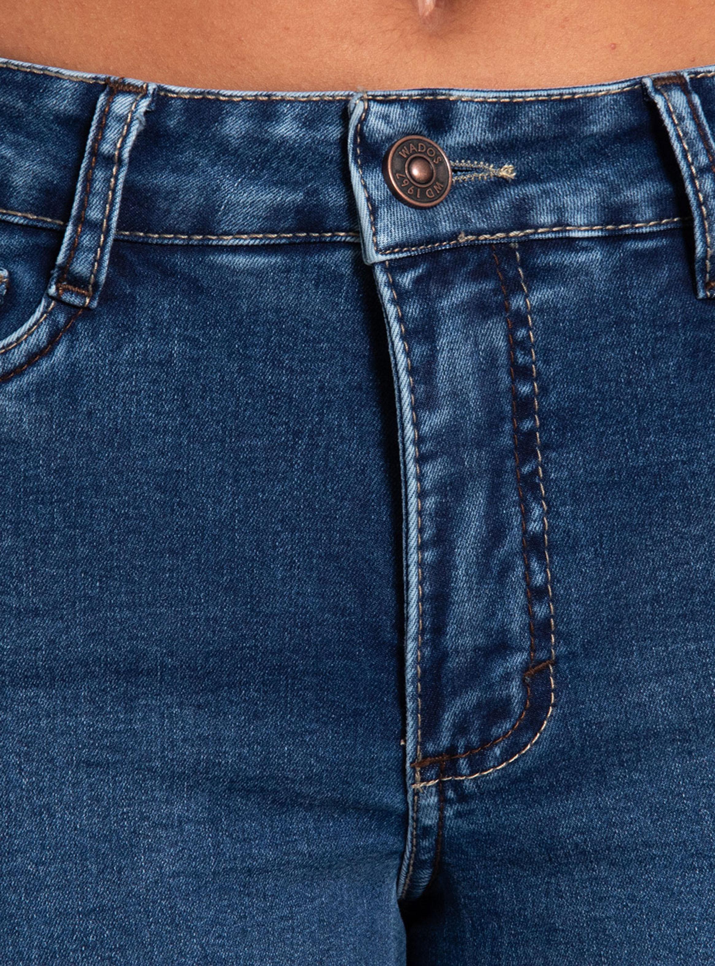 Jeans Wide Tiro Alto Pretina Básico Ja307-2