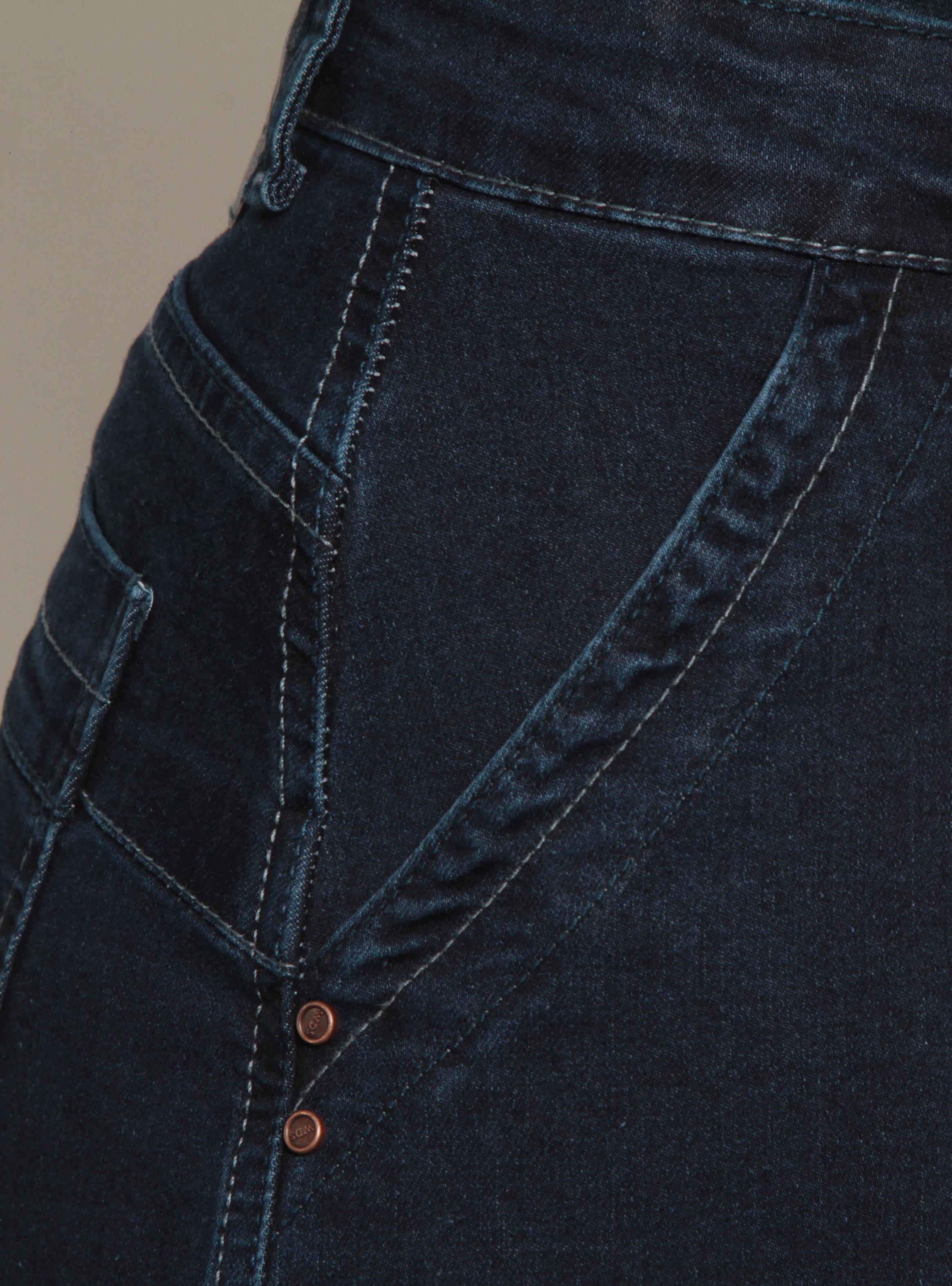 Jeans Cargo Recto Tiro Alto Pretina un Botón Ja3-2