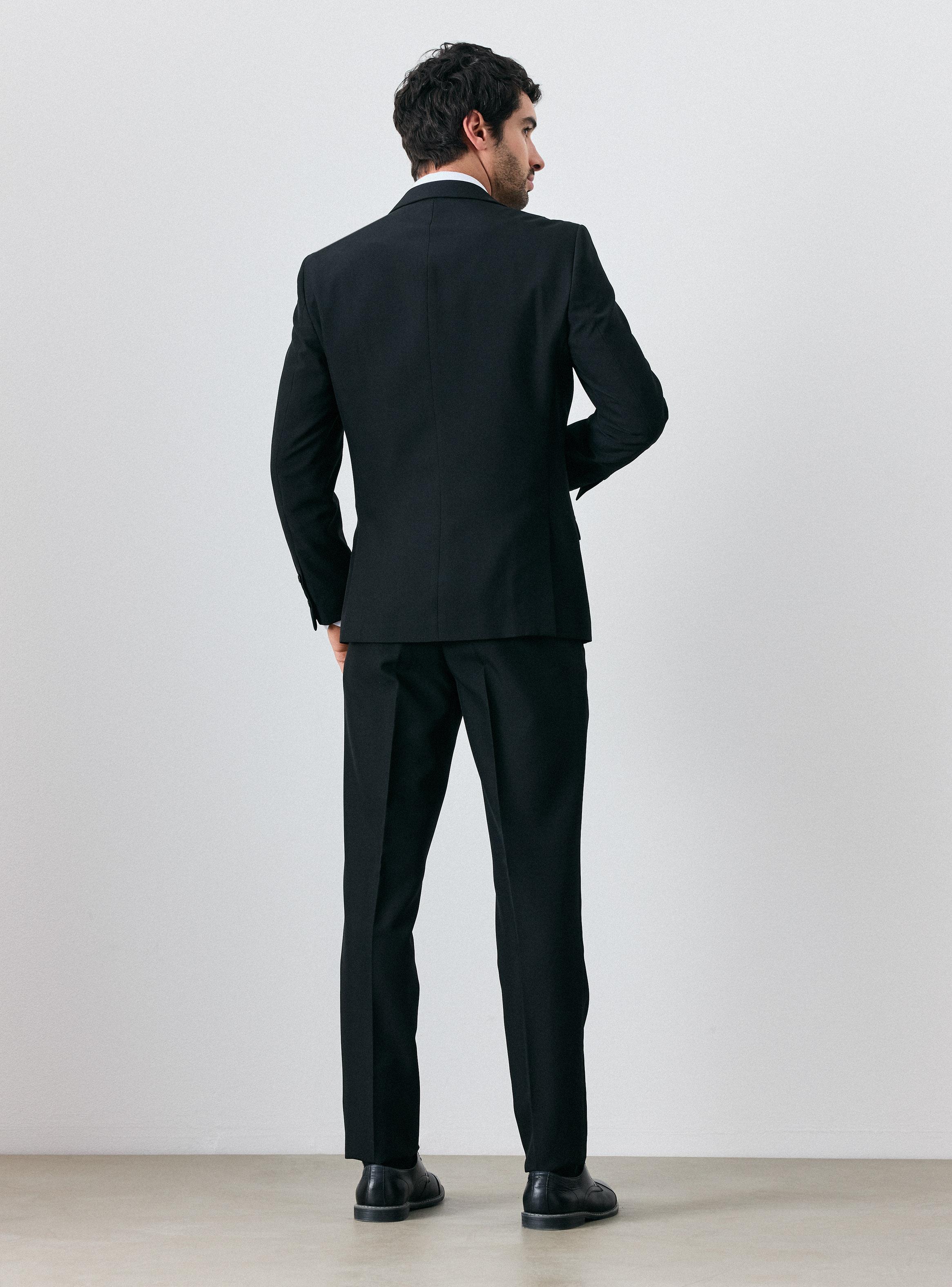 Traje Recto Tela Oxford Slim Fit-5