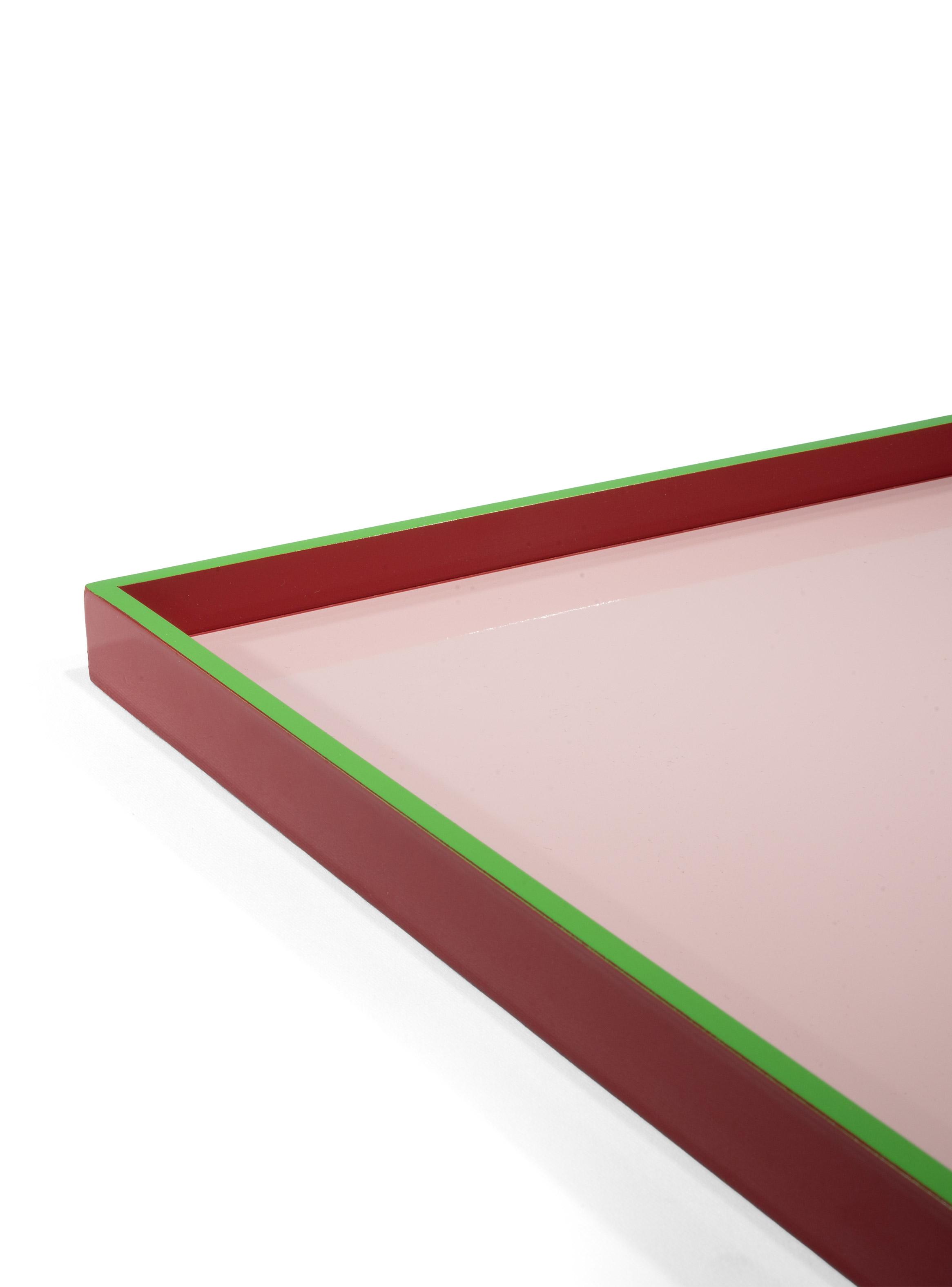 Bandeja Lacada Rosado M 45.7x35.6x2.5 cm-2