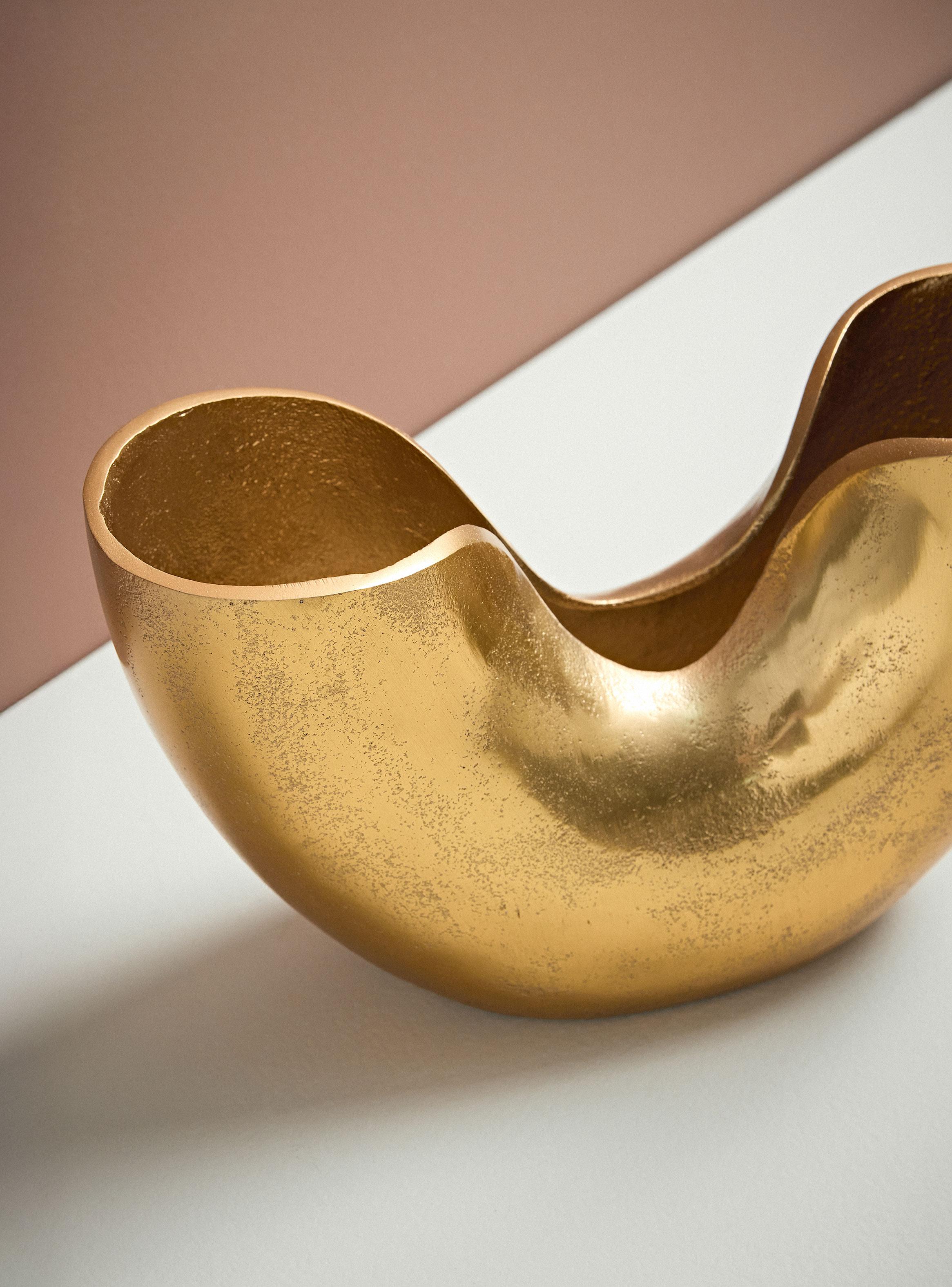 Adorno Escultura Dorado-2