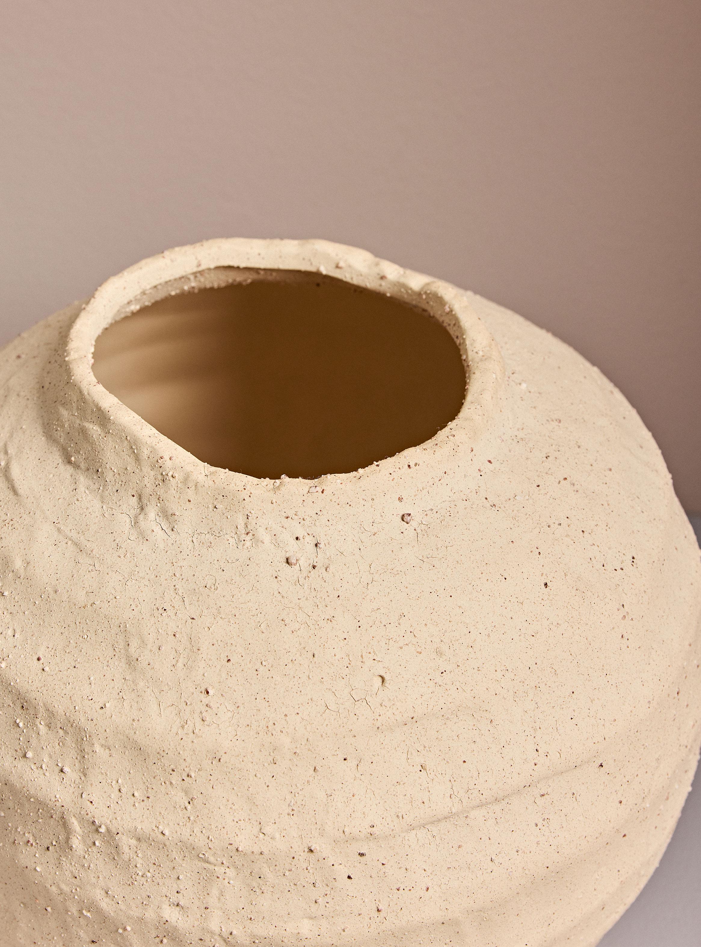 Jarrón Redondo Wabi Sabi M 27.5x26.5 cm-2