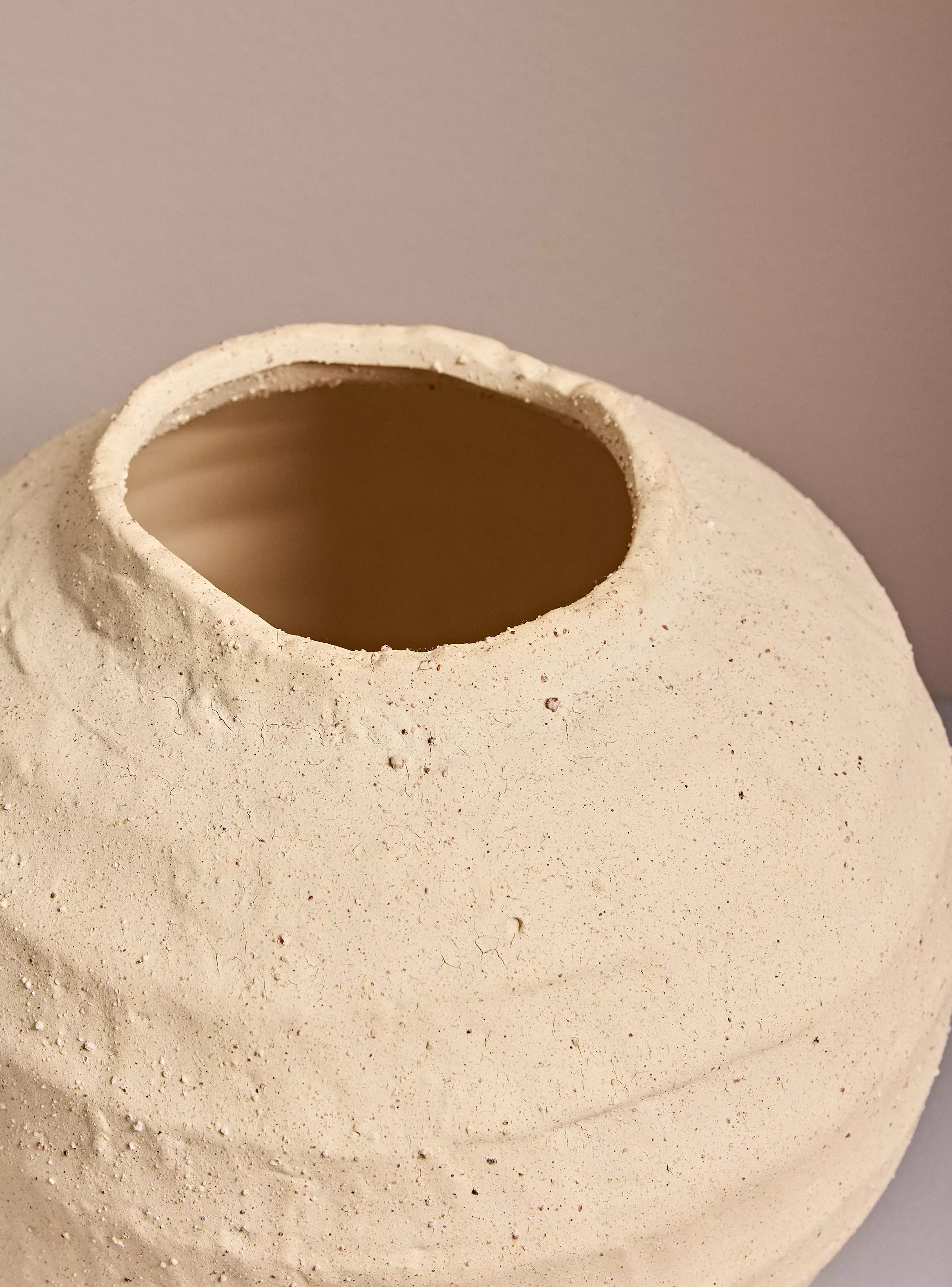 Jarrón Redondo Wabi Sabi M 27.5x26.5 cm-2