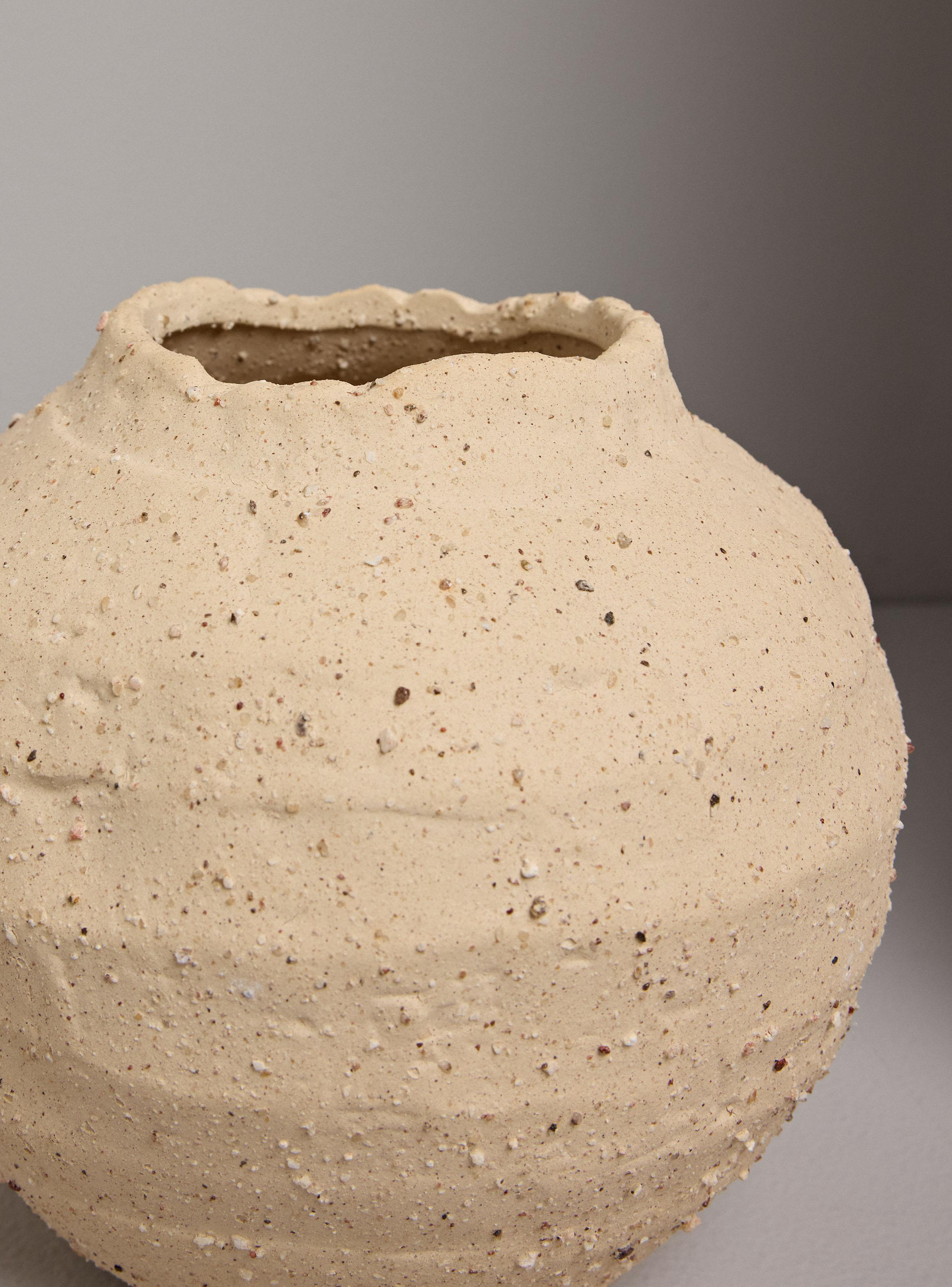 Jarrón Redondo Wabi Sabi S 20x20x19 cm-2