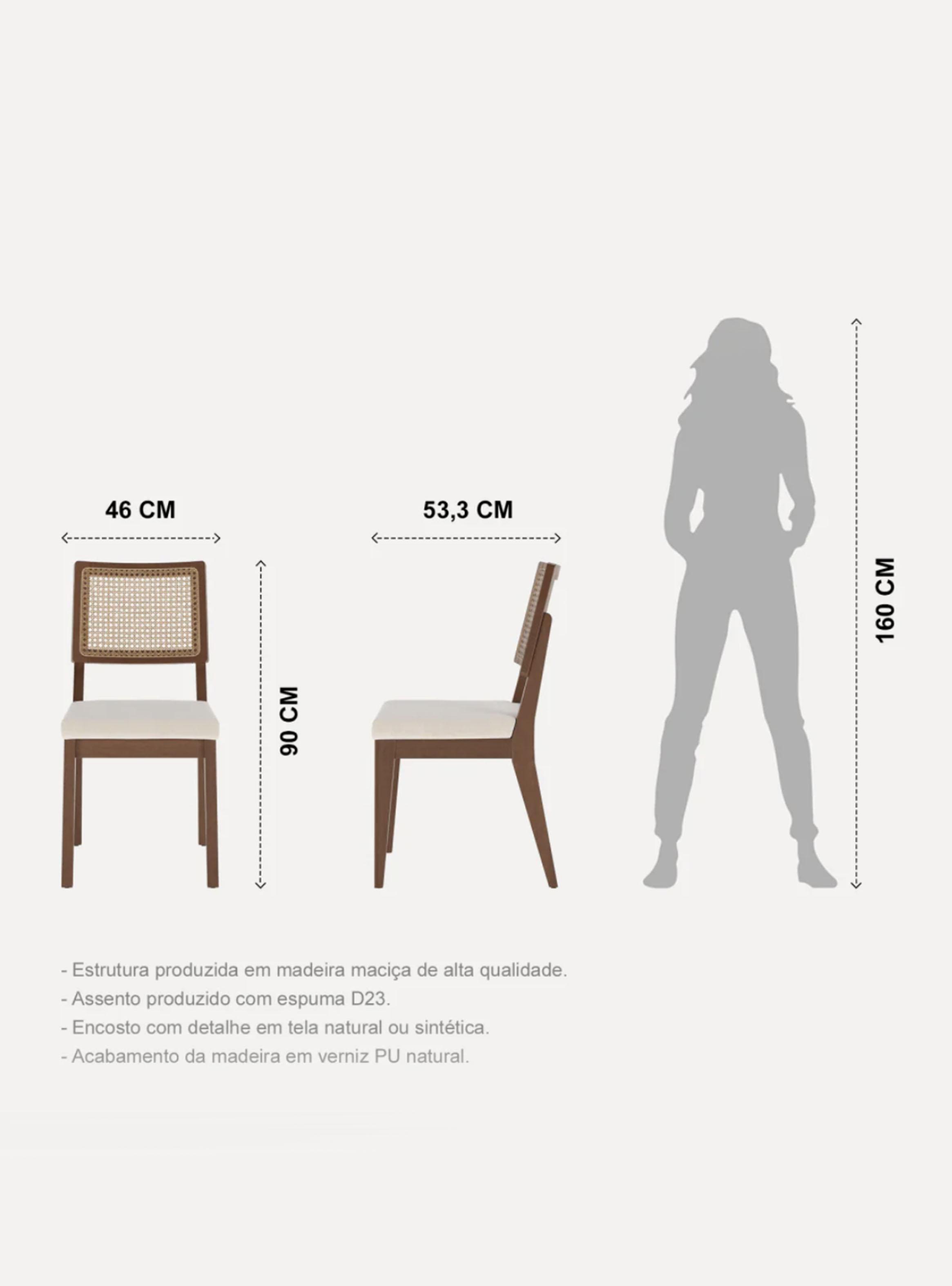 Juego de Comedor Donatella 135 cm + 4 Sillas Saga-4