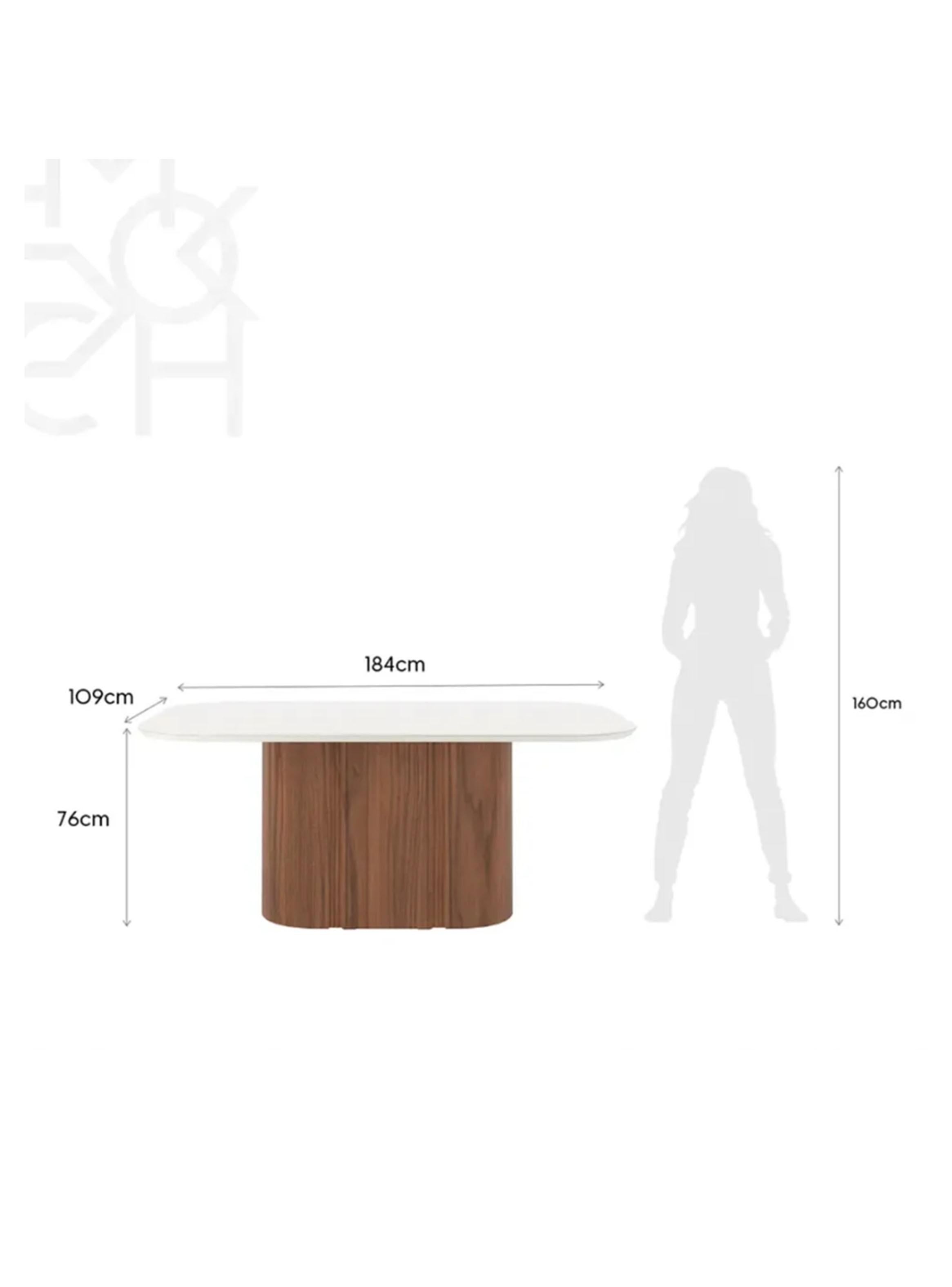 Juego de Comedor Kalina 1.8 Madera  6 Sillas Saga-1