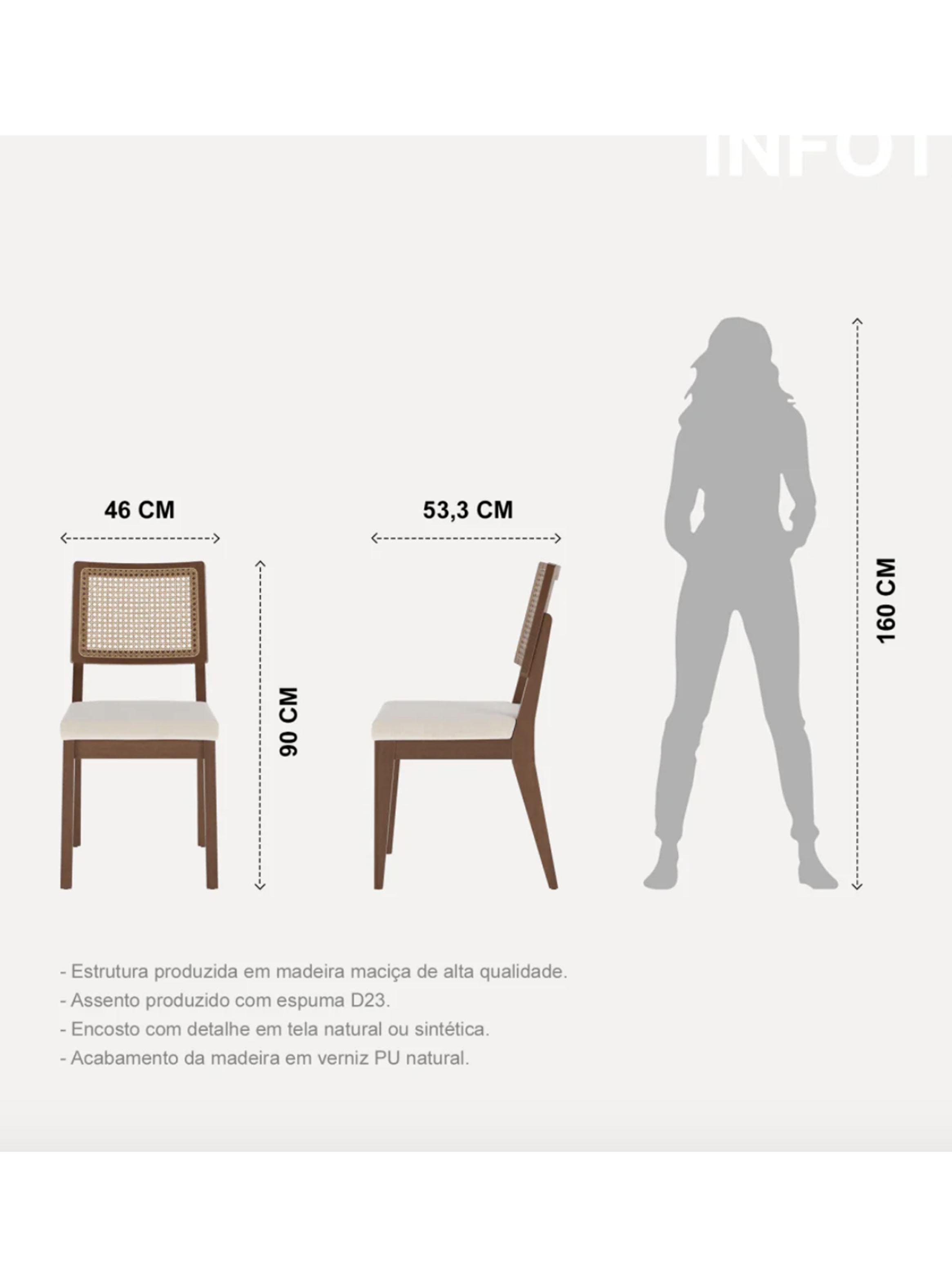 Juego de Comedor Kalina 1.8 Madera  6 Sillas Saga-2