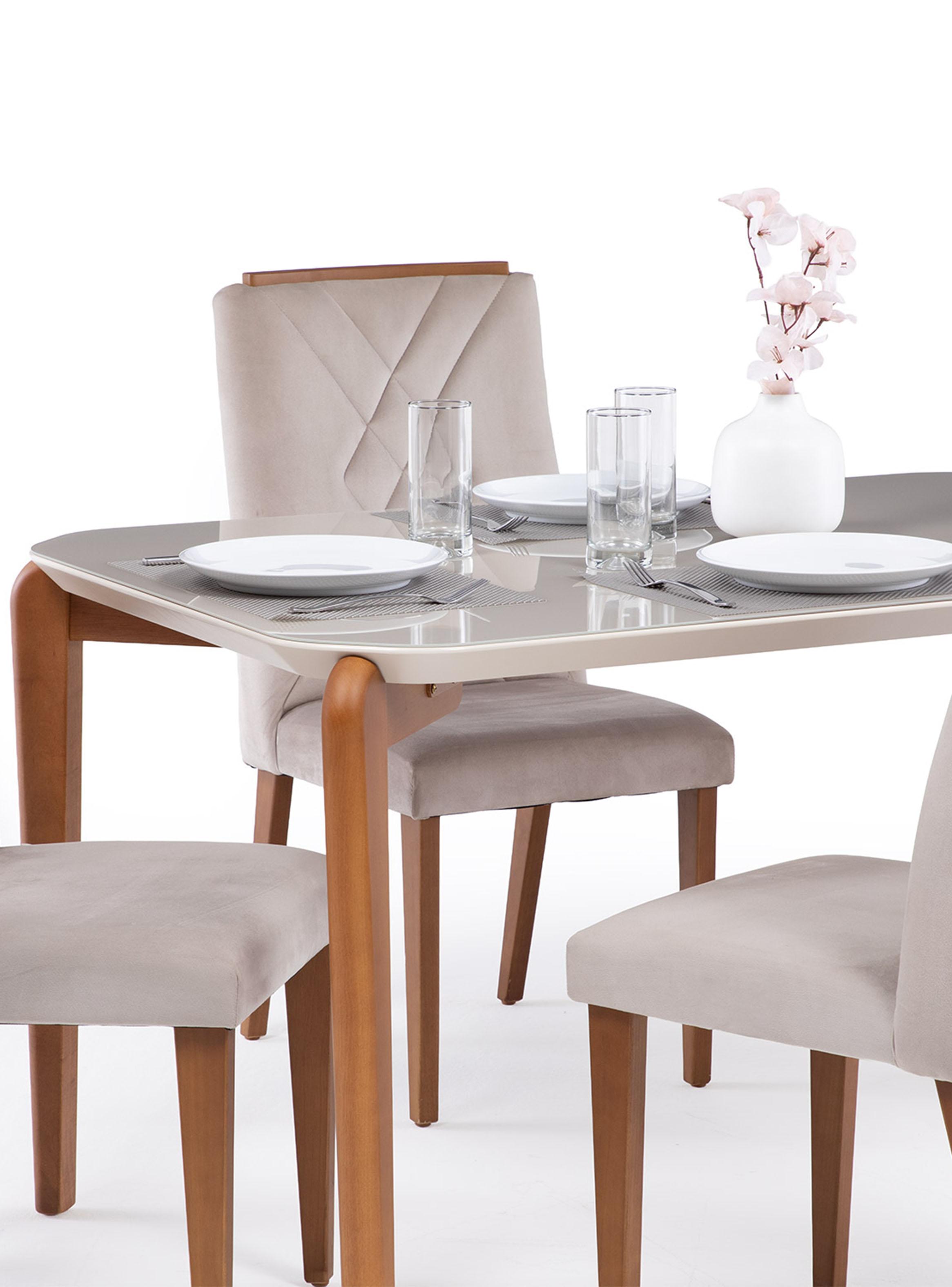 Juego de Comedor Donatella 1.35 - 4 Sillas Megan-3