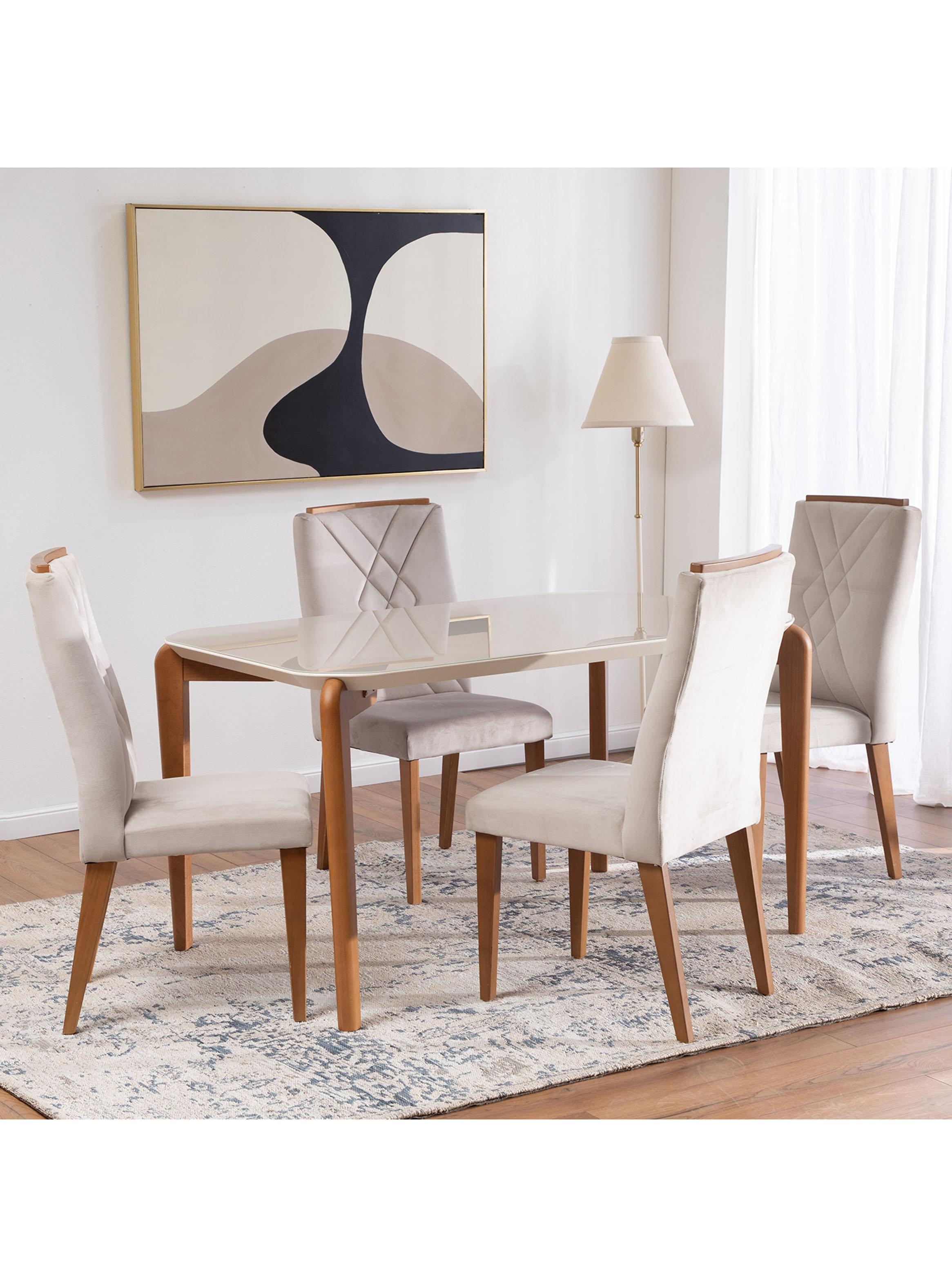 Juego de Comedor Donatella 1.35 - 4 Sillas Megan-4