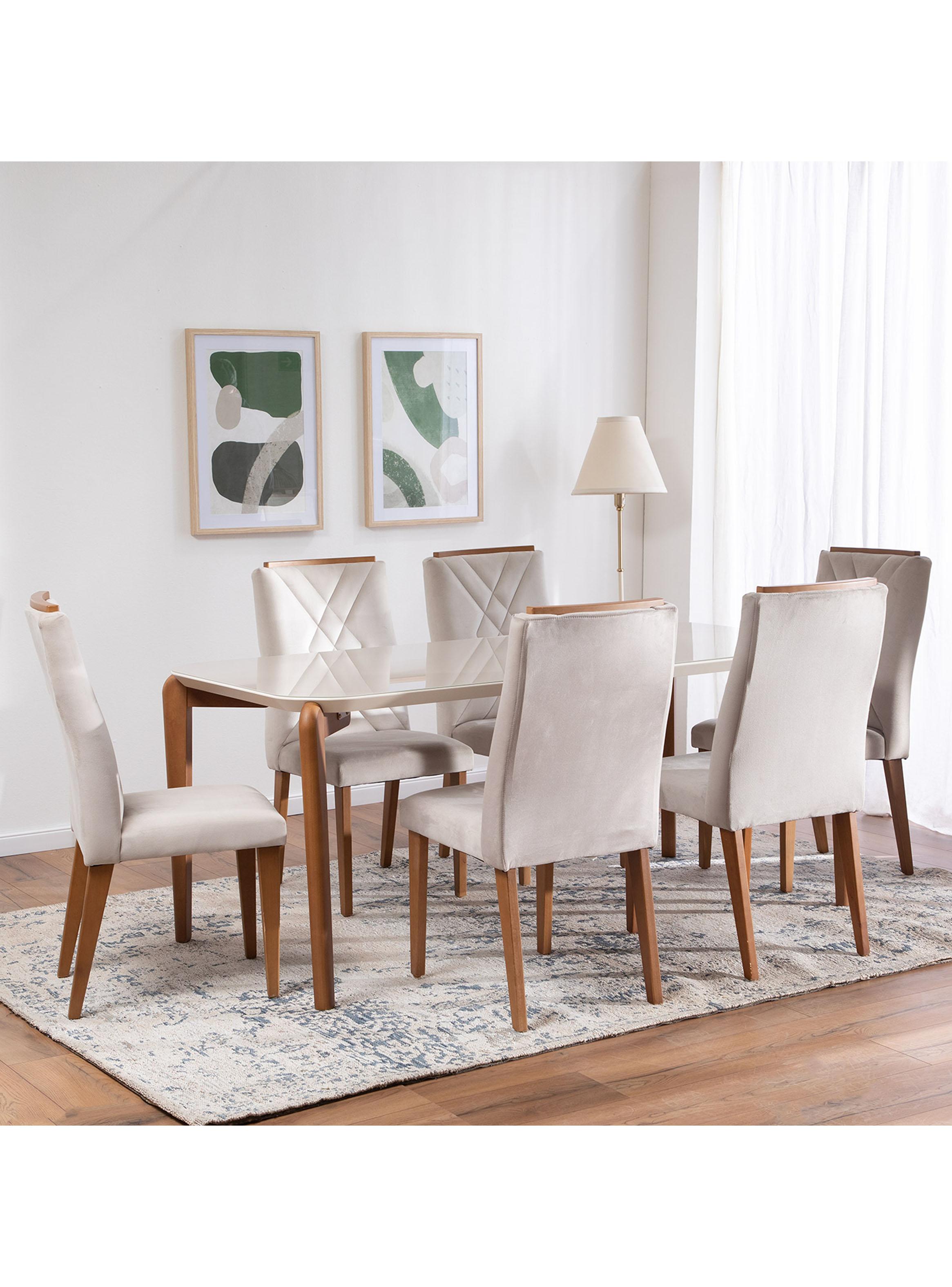 Juego de Comedor Donatella 1.8 6 Sillas Megan-4