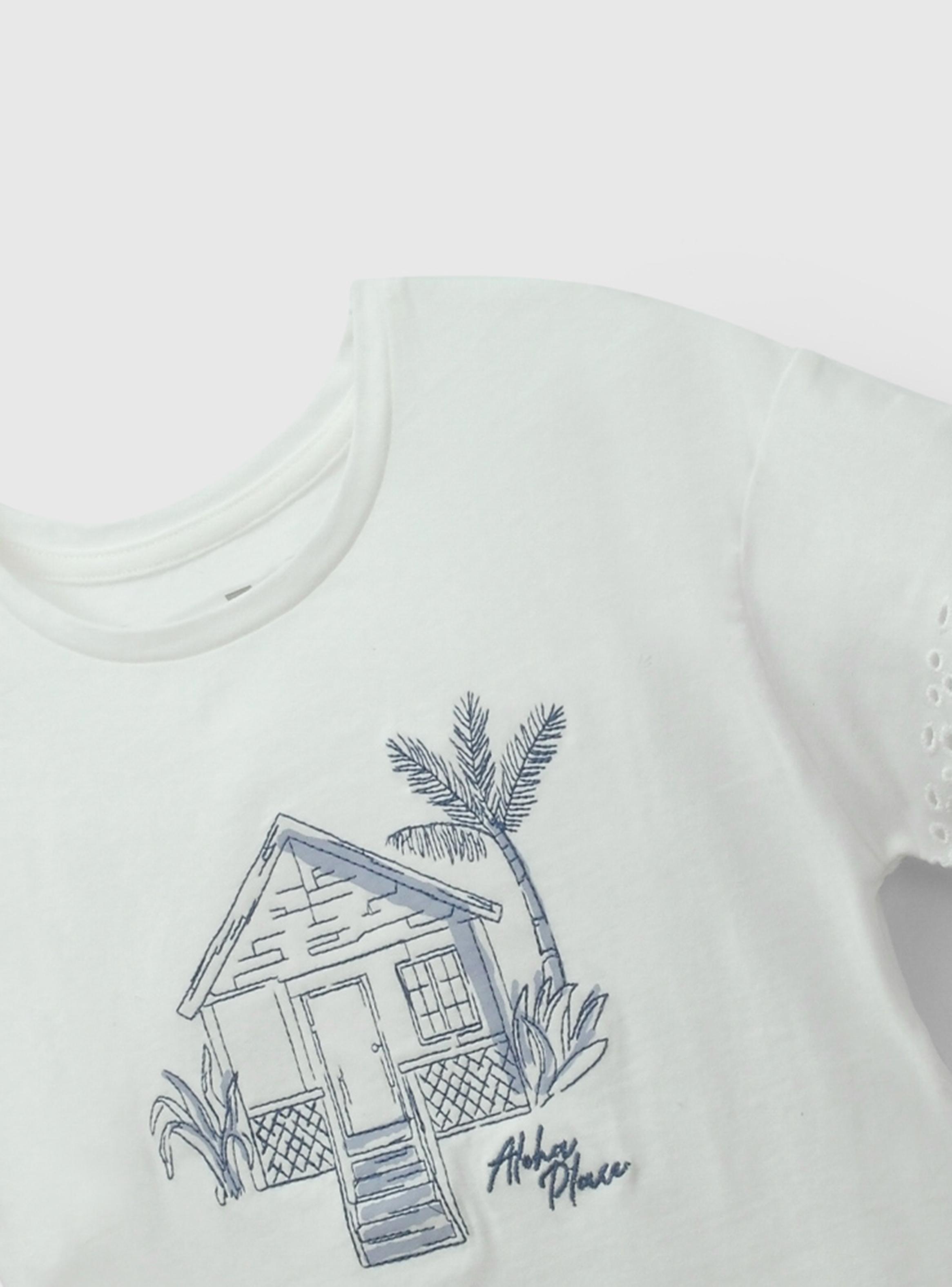 Polera Ilustración Casa Hawai-2