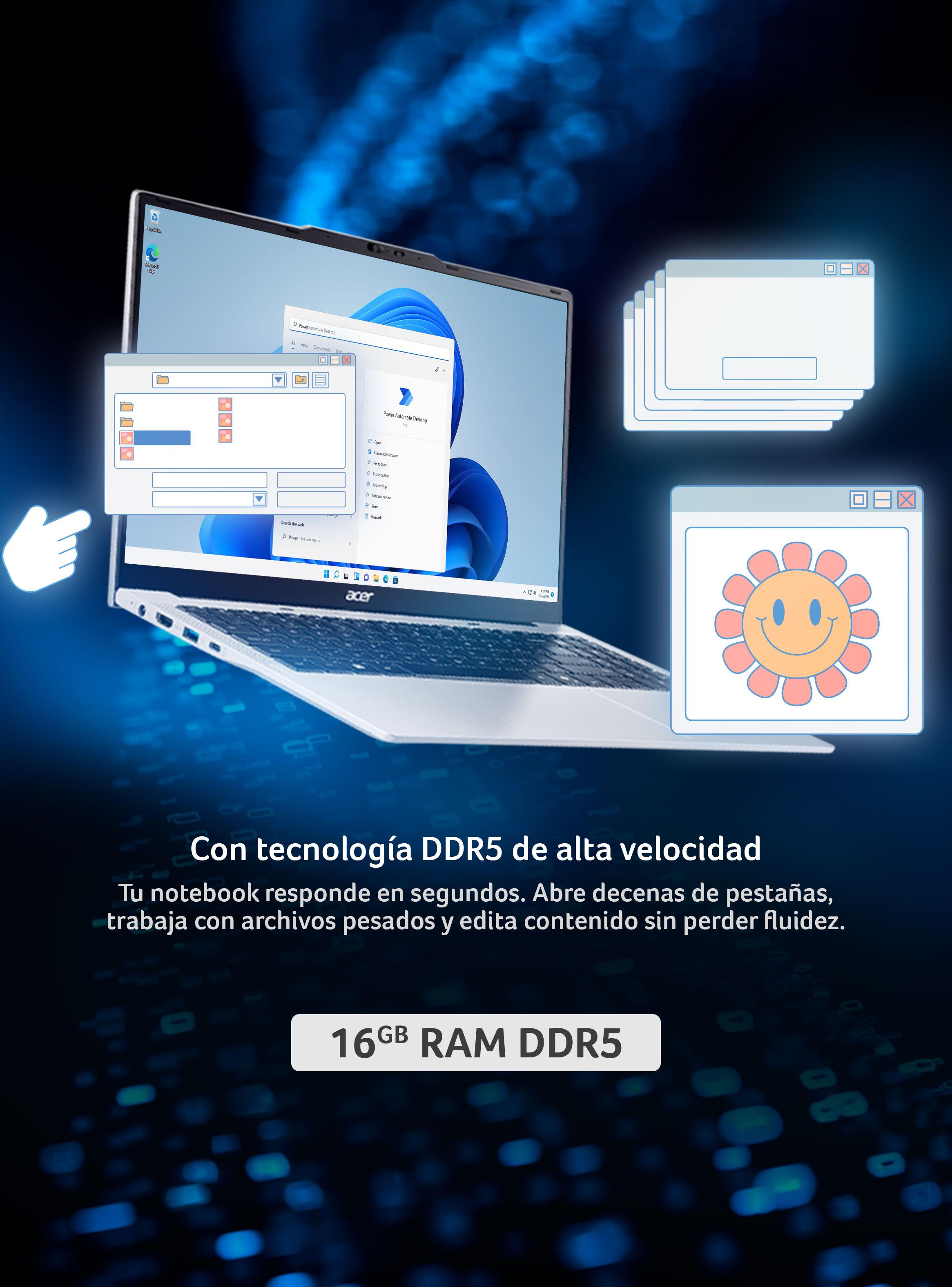 Notebook Aspire Lite AL15-72P Intel Core i7 16GB RAM 512GB SSD 15.6'' FHD 60Hz-4