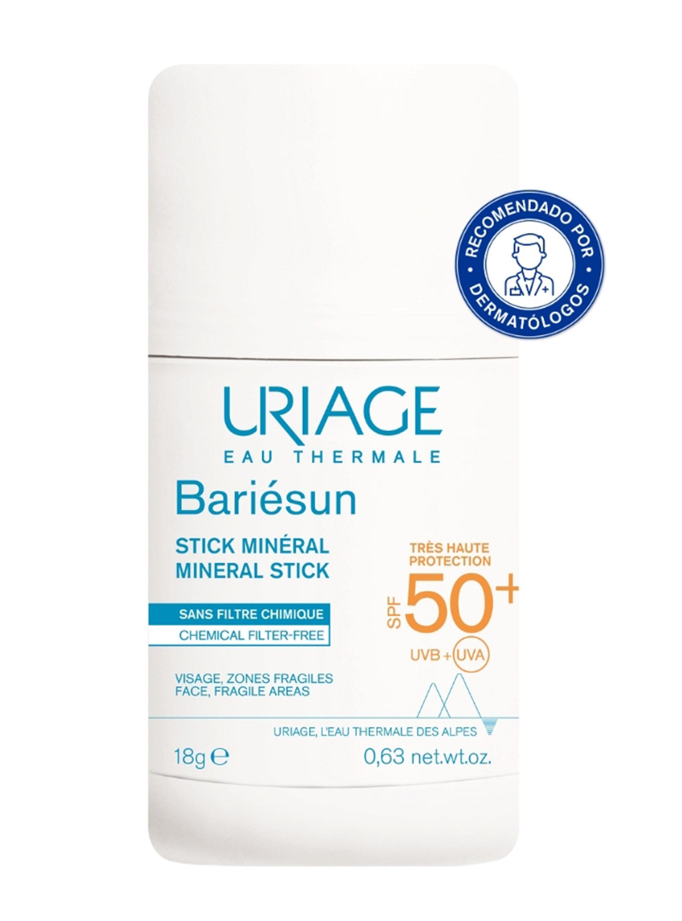 Protector SolarBariésun Stick Mineral SPF50 con Funda Mineral 18g Uriage-1