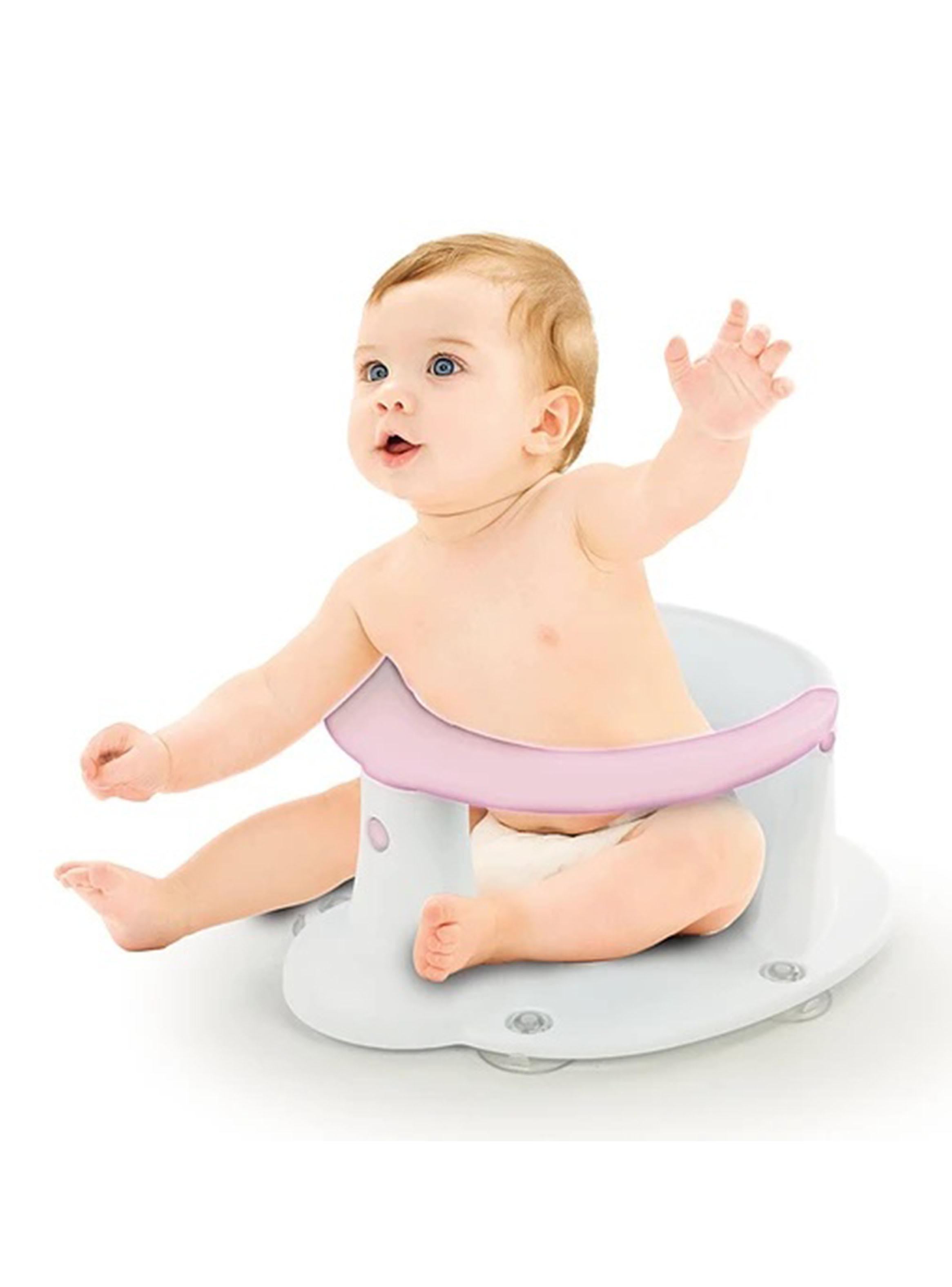 Asiento Baño para Bebé Rosado-3