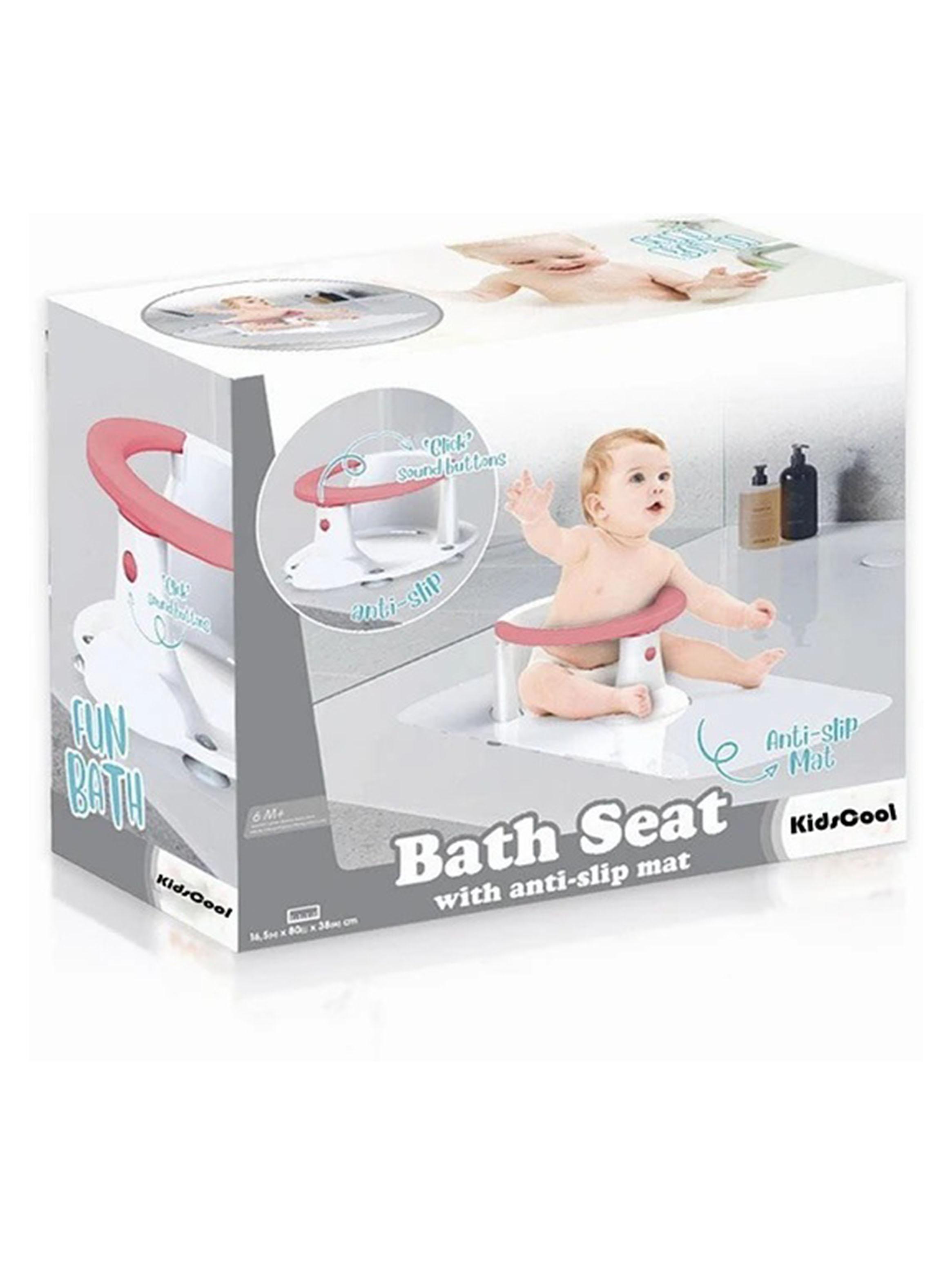 Asiento Baño para Bebé Rosado-4