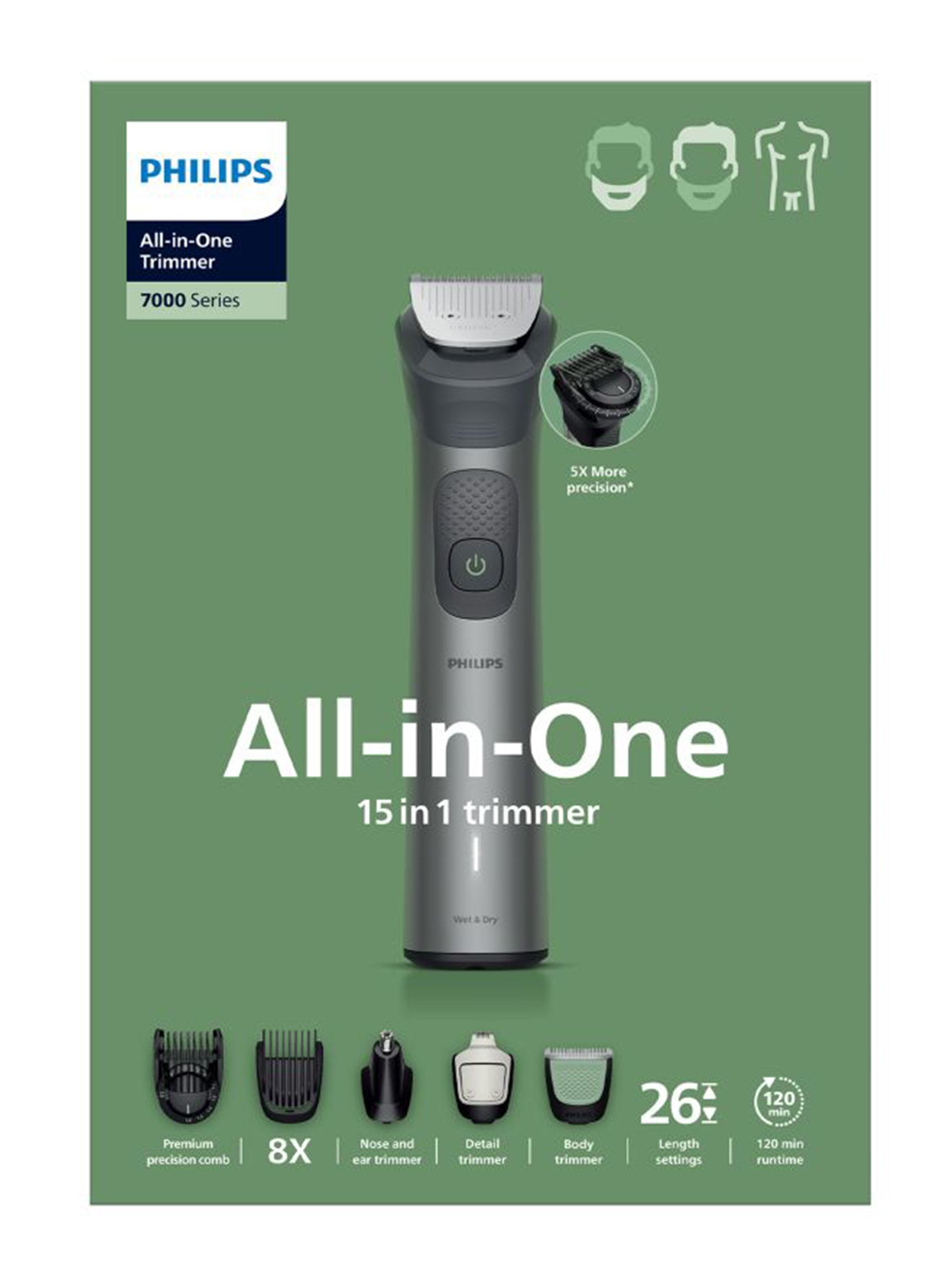 Recortadora de Barba 15 en 1 Series 7000 MG793515 Gris-7