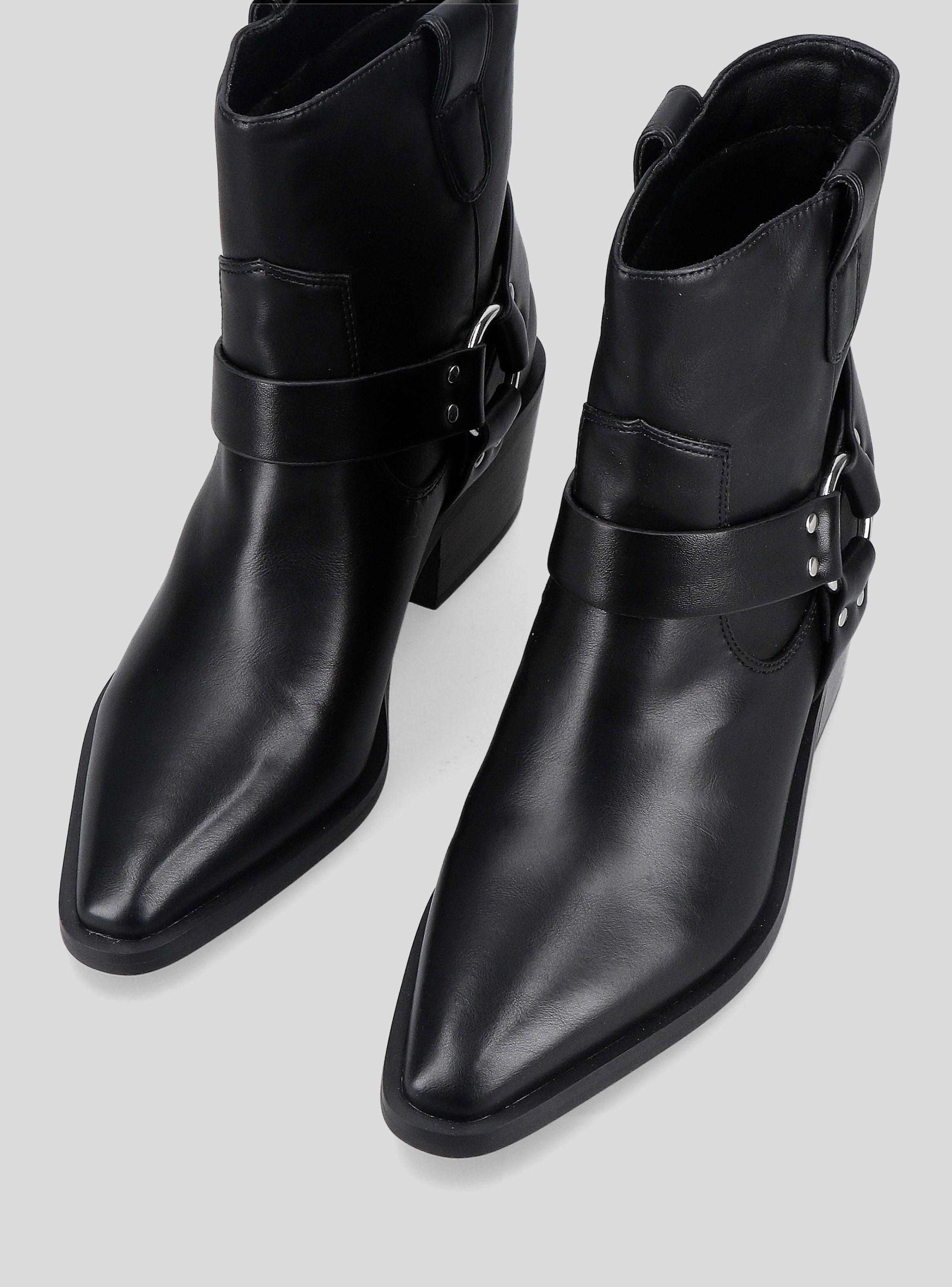 Botín Estilo Biker Mujer-3