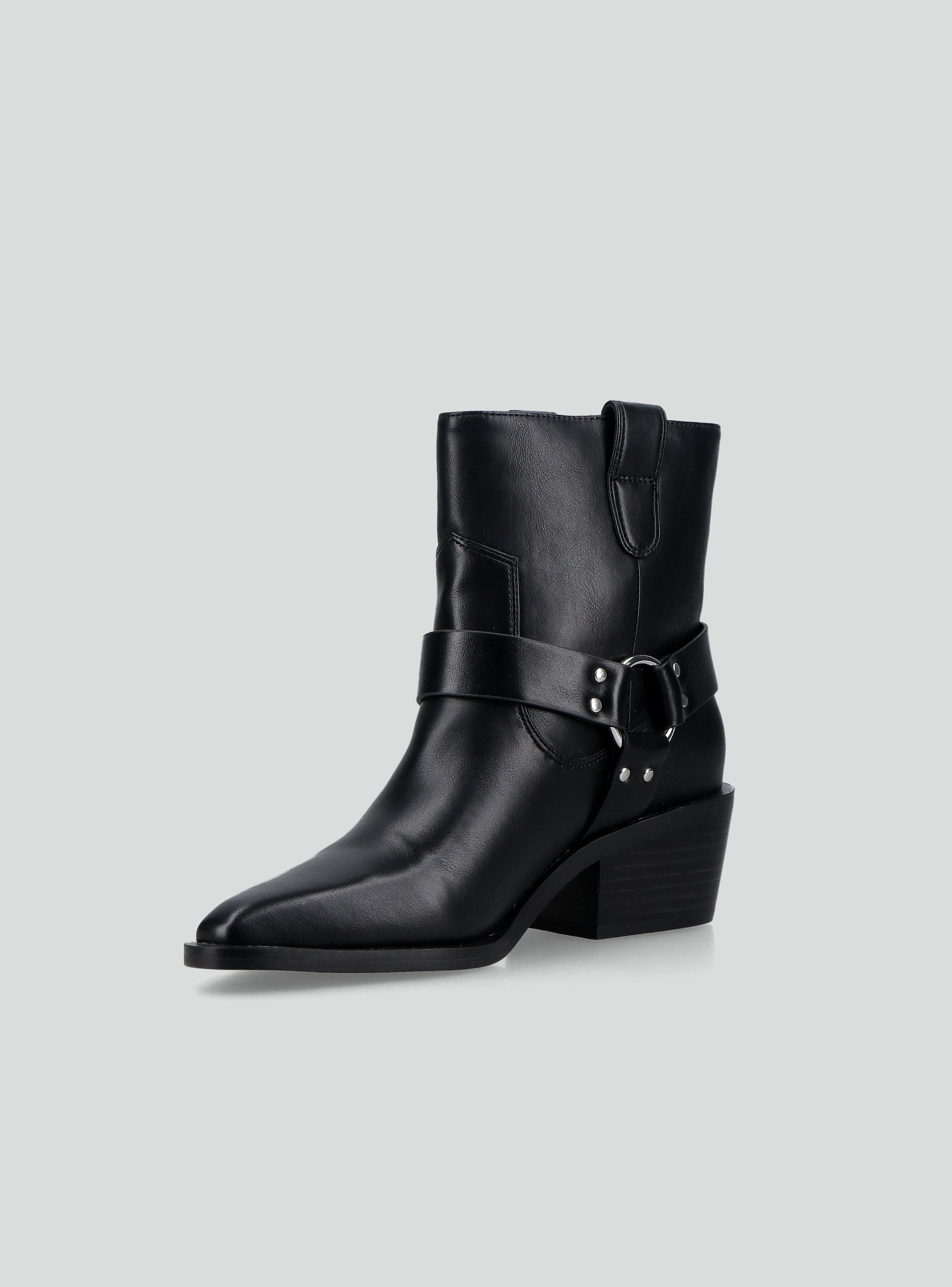 Botín Estilo Biker Mujer-2