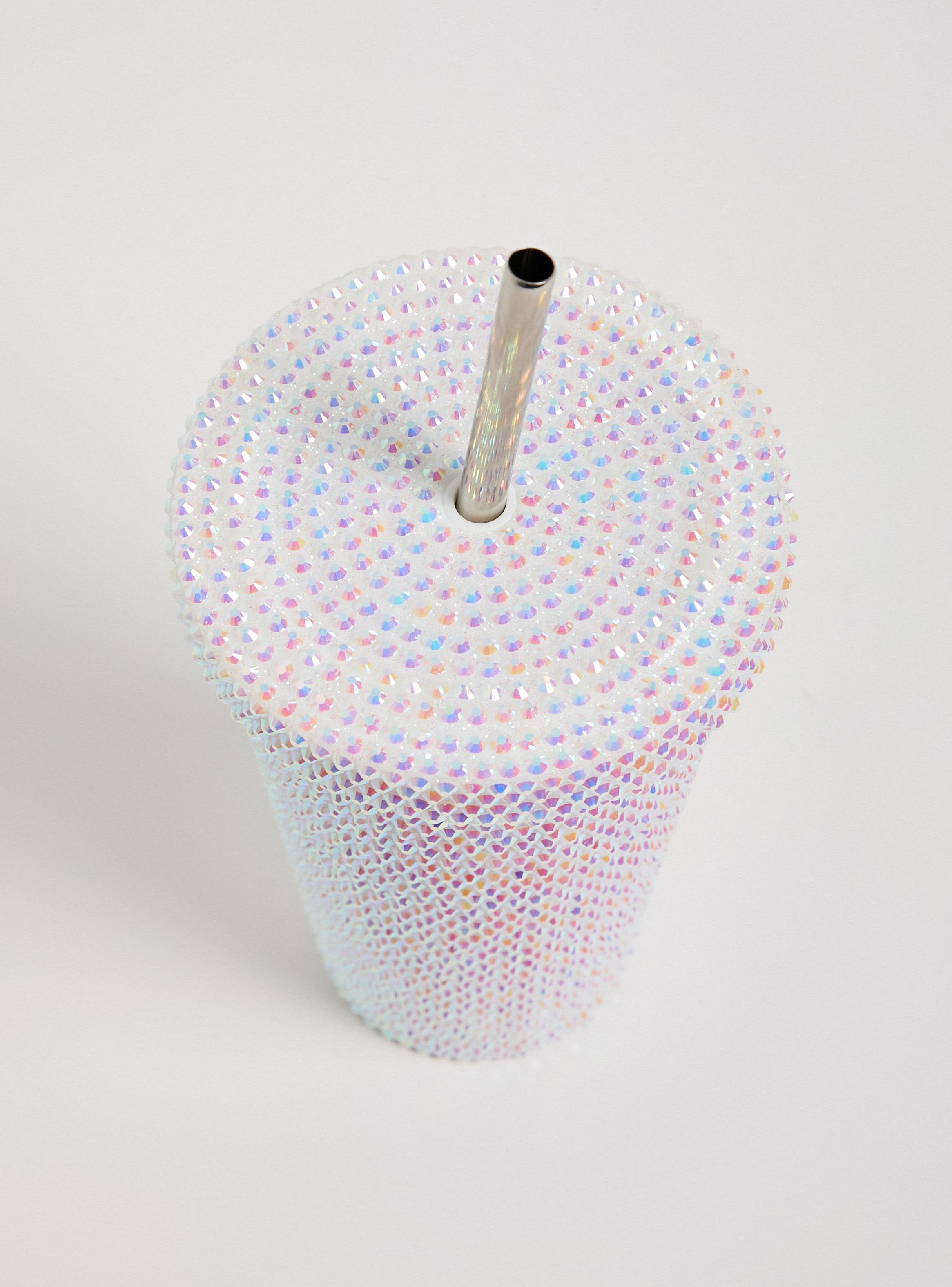 Botella de Agua de Acero con Brillos-1