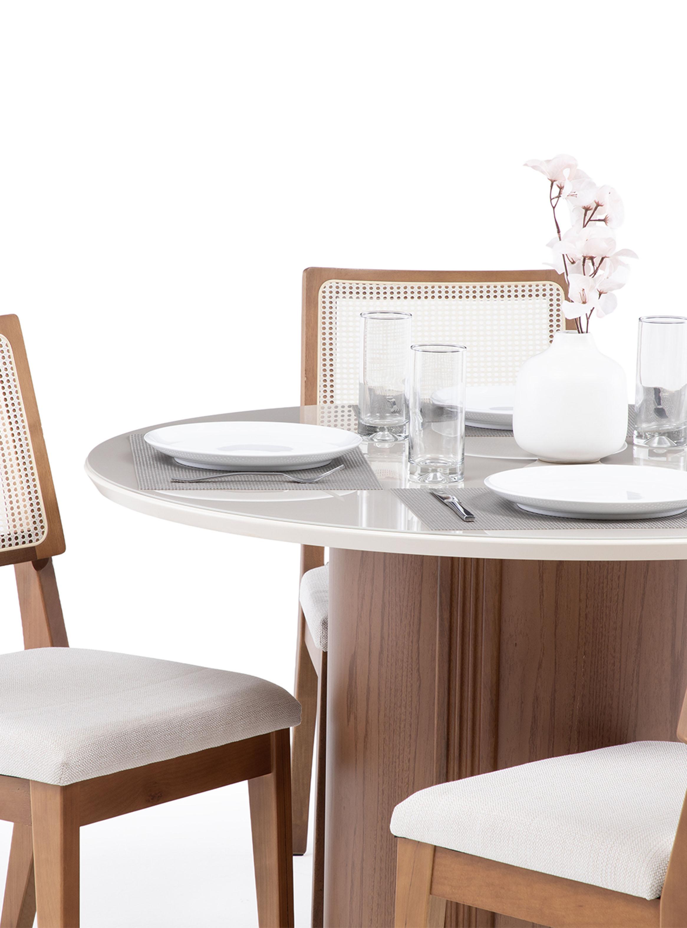 Juego de Comedor Kalina Redondo 1.15 4 Sillas Saga-3