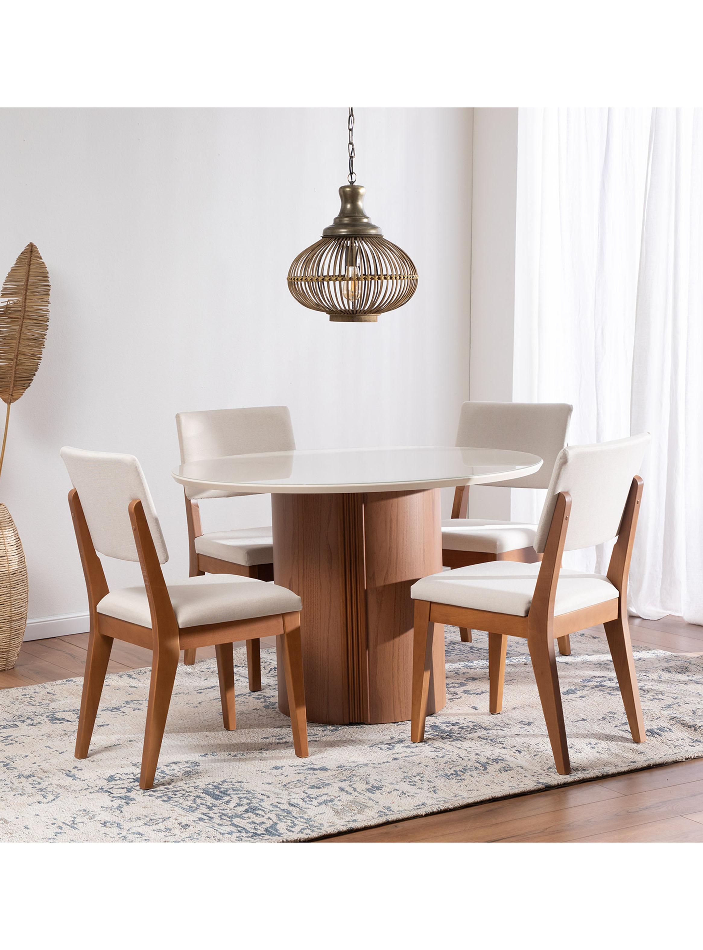 Juego de Comedor Kalina Redondo 1.15 - 4 Sillas-4