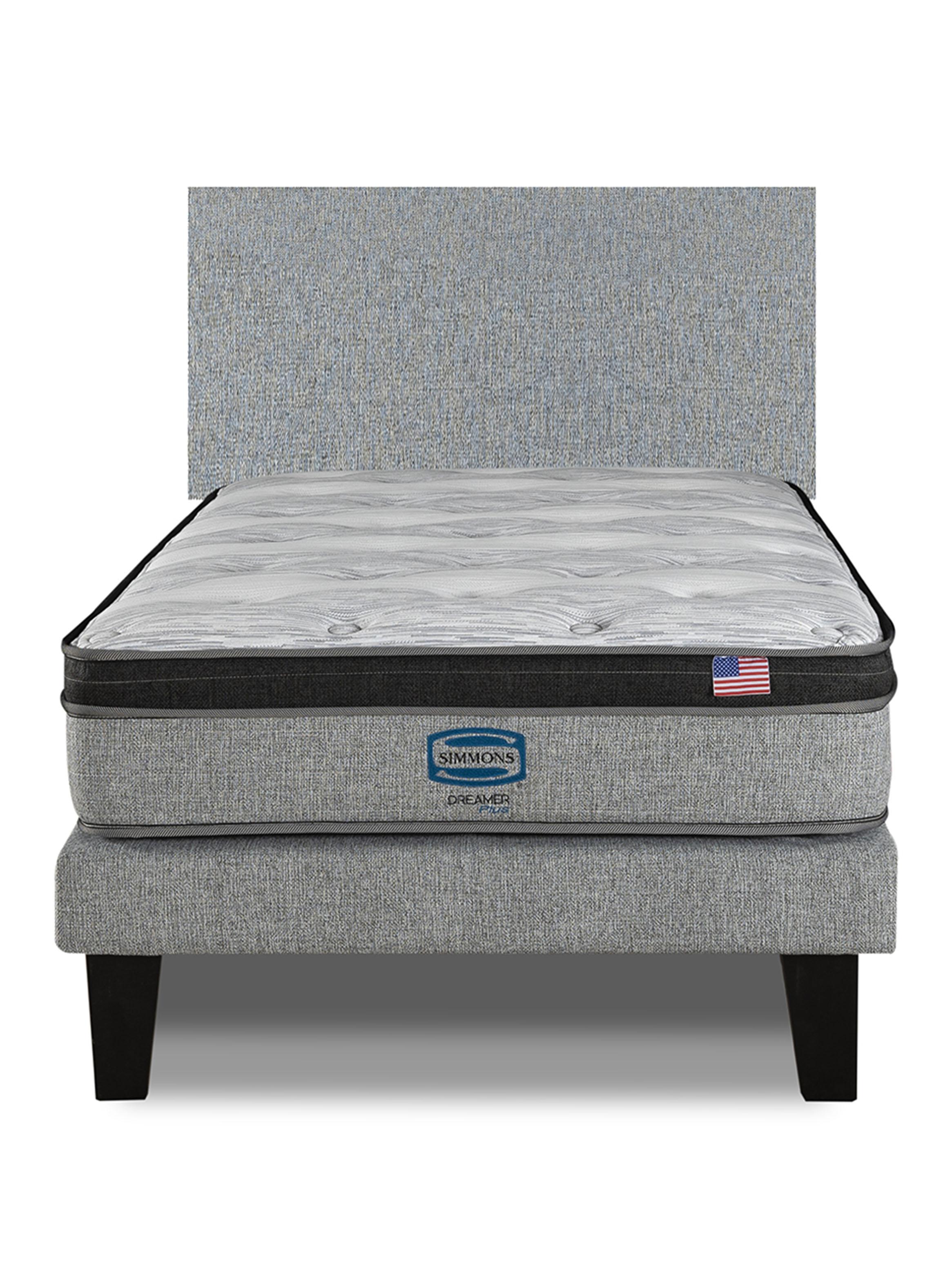 Cama Europea Dreamer Plus 1.5 Plazas Base Normal con Respaldo-2