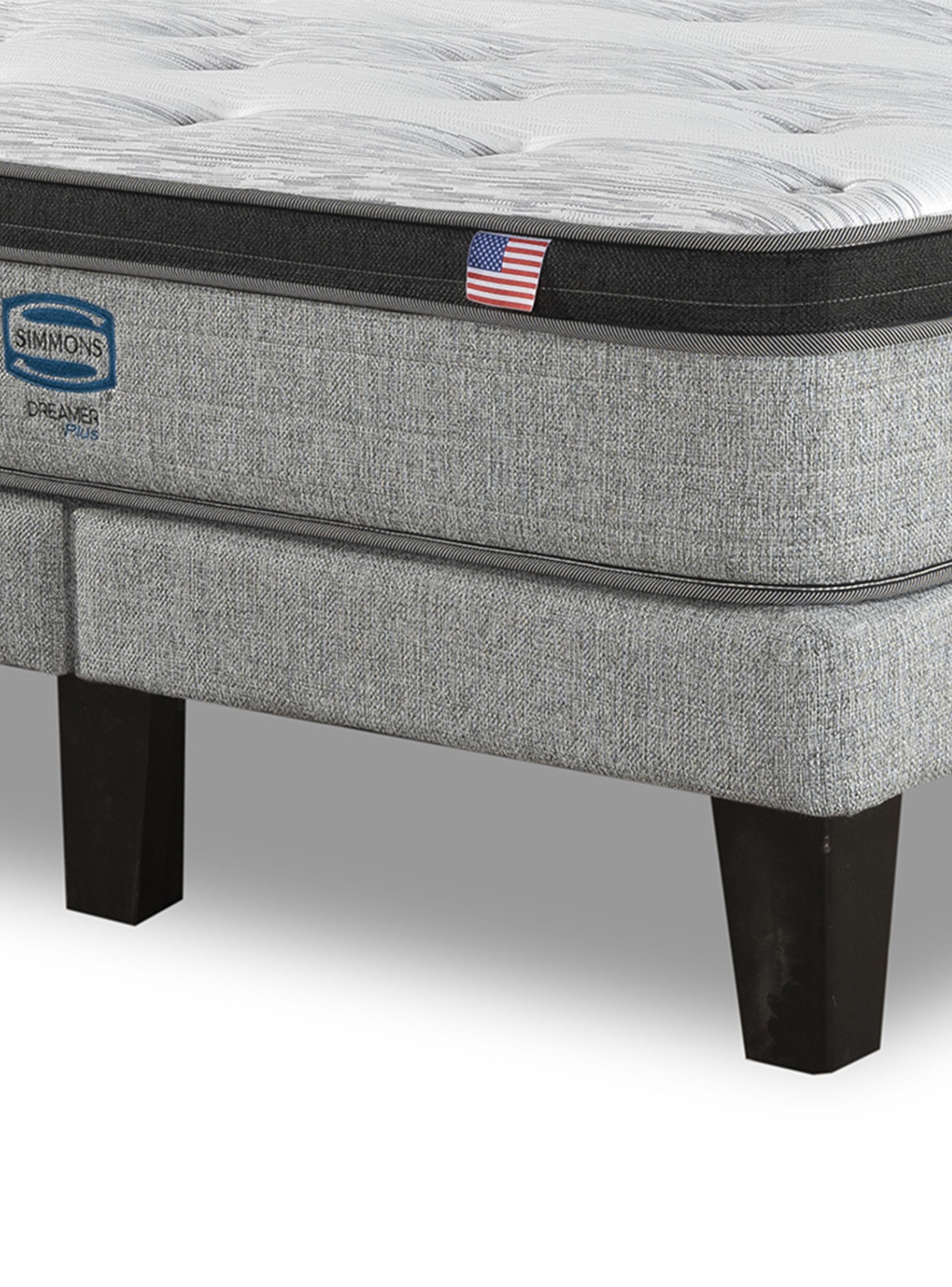 Cama Europea Dreamer Plus 2 Plazas Base Dividida + Respaldo-3