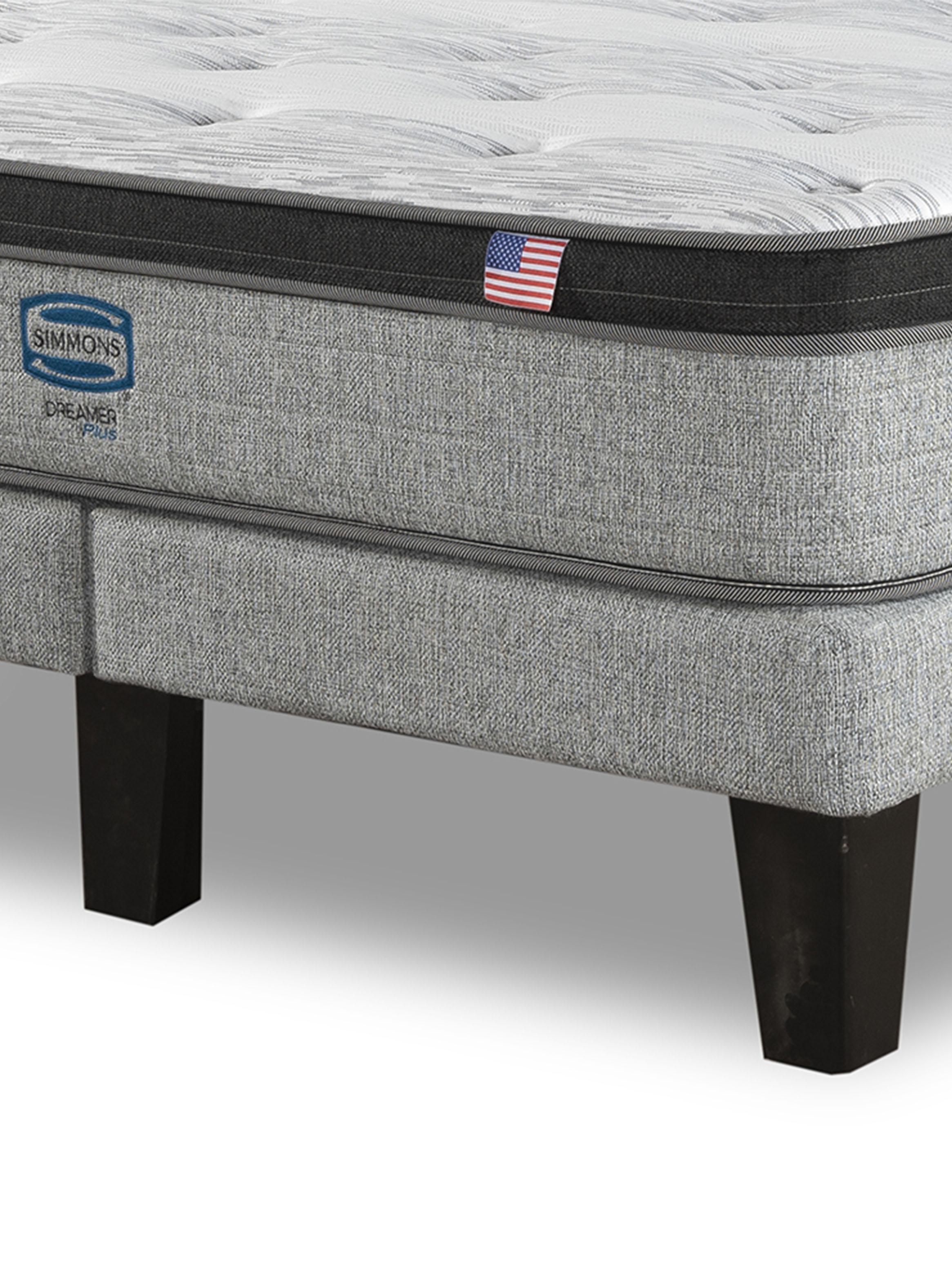 Cama Europea Dreamer Plus 2 Plazas Mg Base Dividida + Respaldo-3