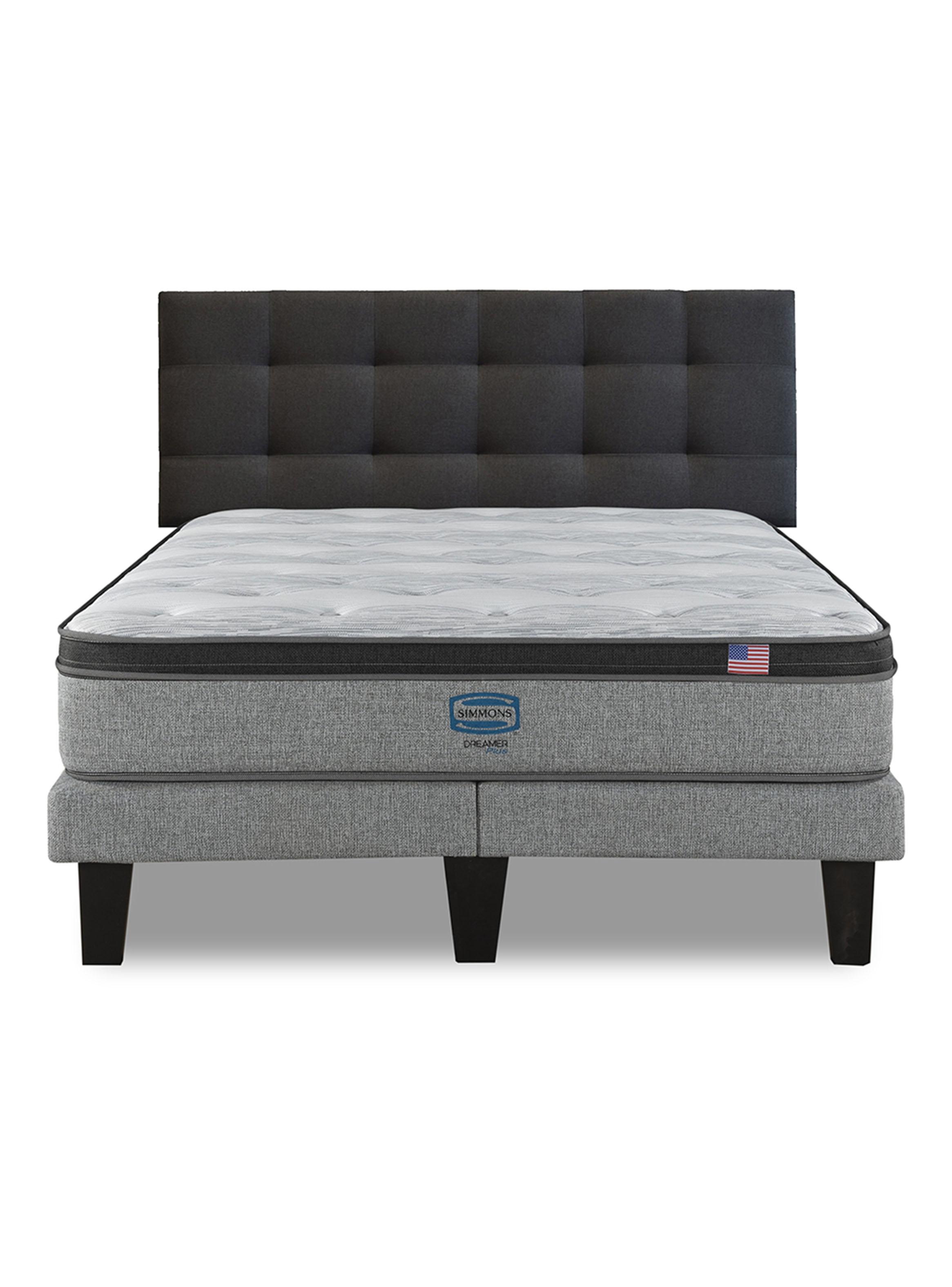 Cama Europea Dreamer Plus 2 Plazas Urbmg Base Dividida + Respaldo-2