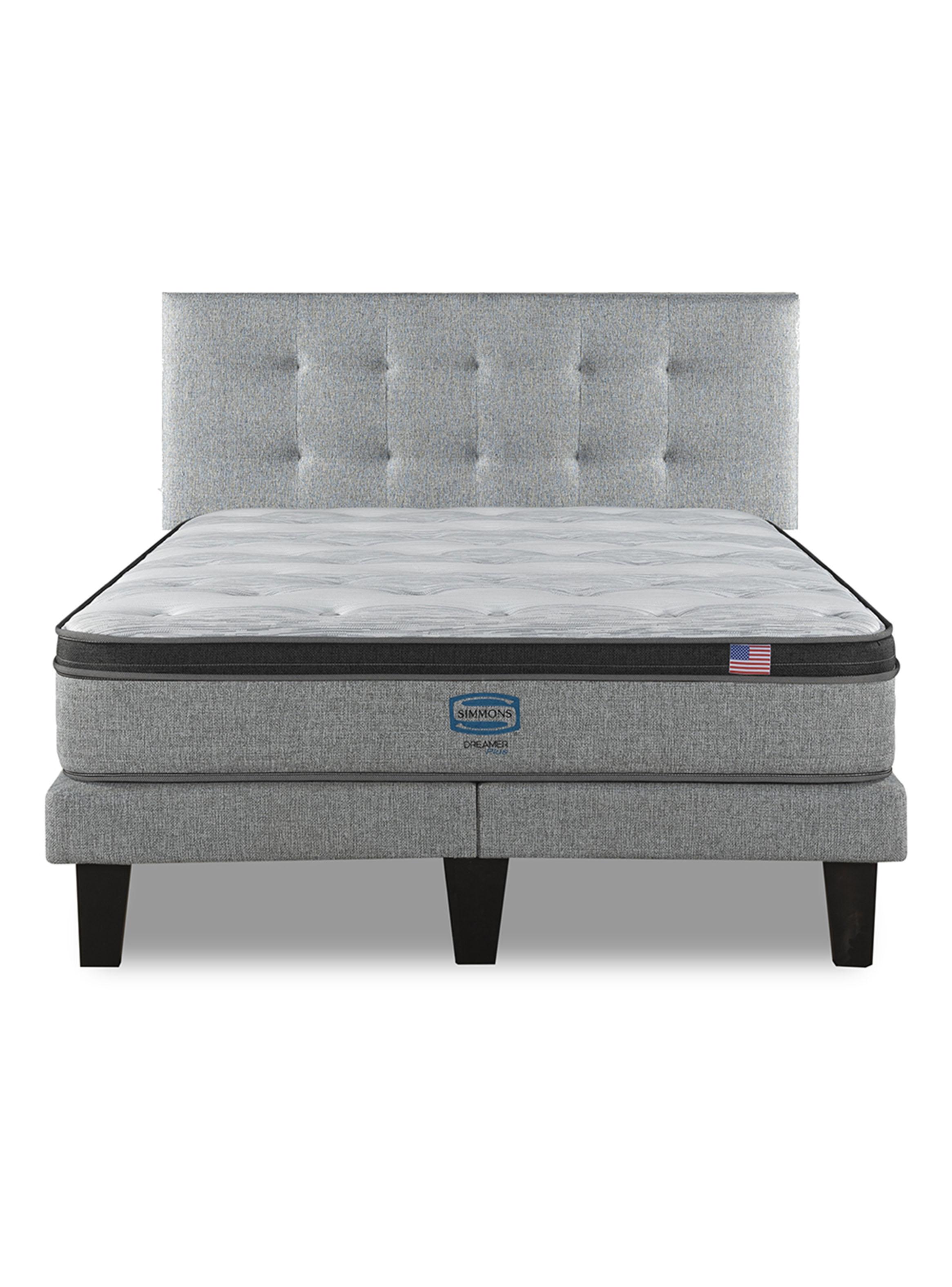 Cama Europea Dreamer Plus 2 Plazas Urbpl Base Dividida + Respaldo-2