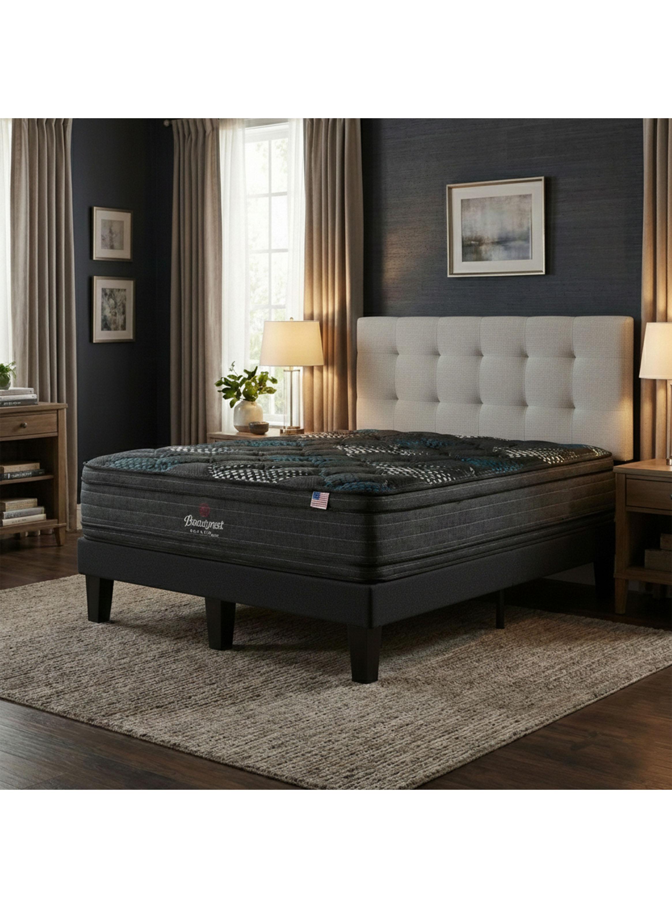 Cama Europea Gravity Dual 2 Plazas Base Dividida Respaldo Urban Arena-5