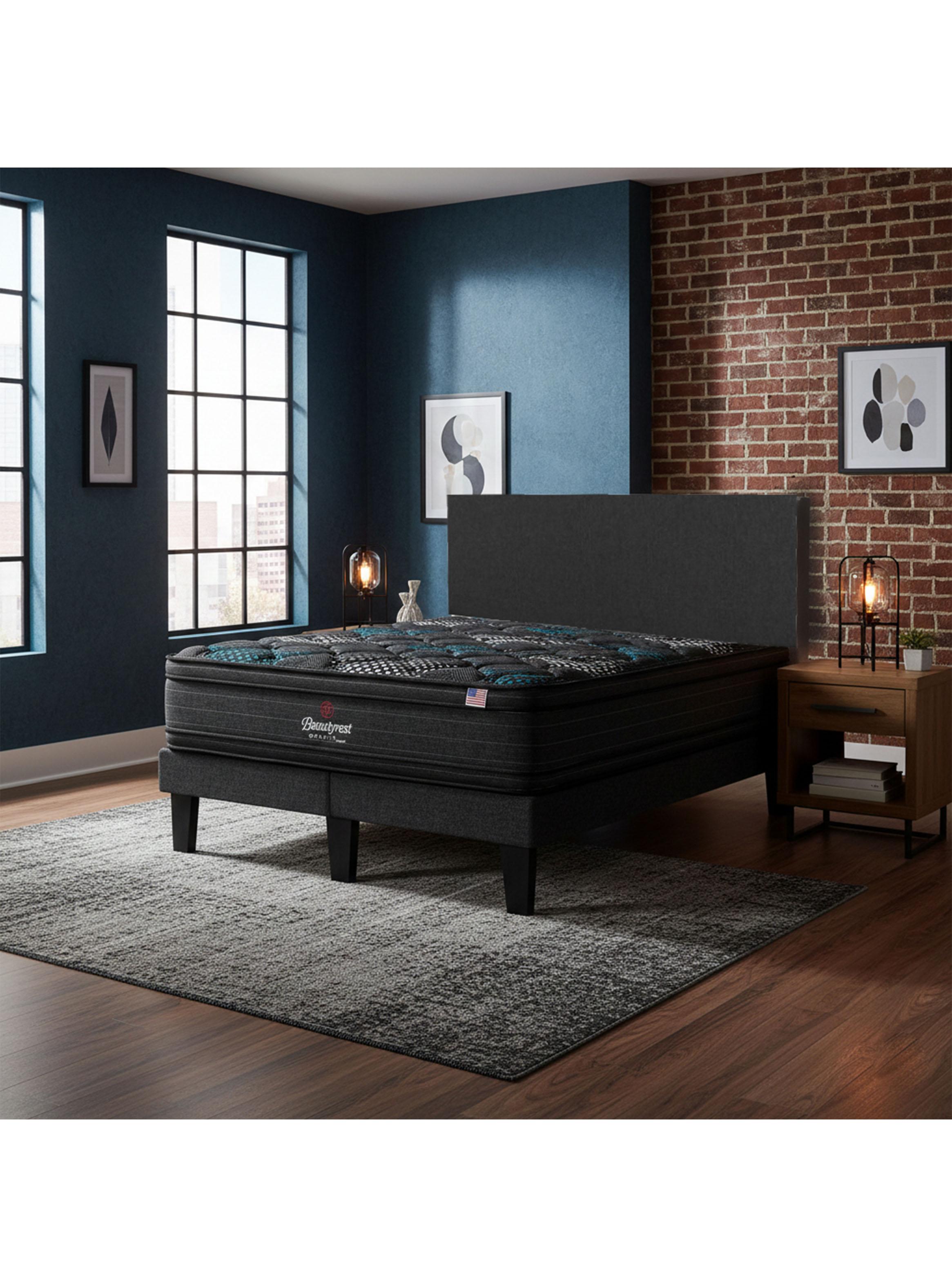 Cama Europea Gravity Dual 2 Plazas Base Dividida Respaldo Praga Marengo-5