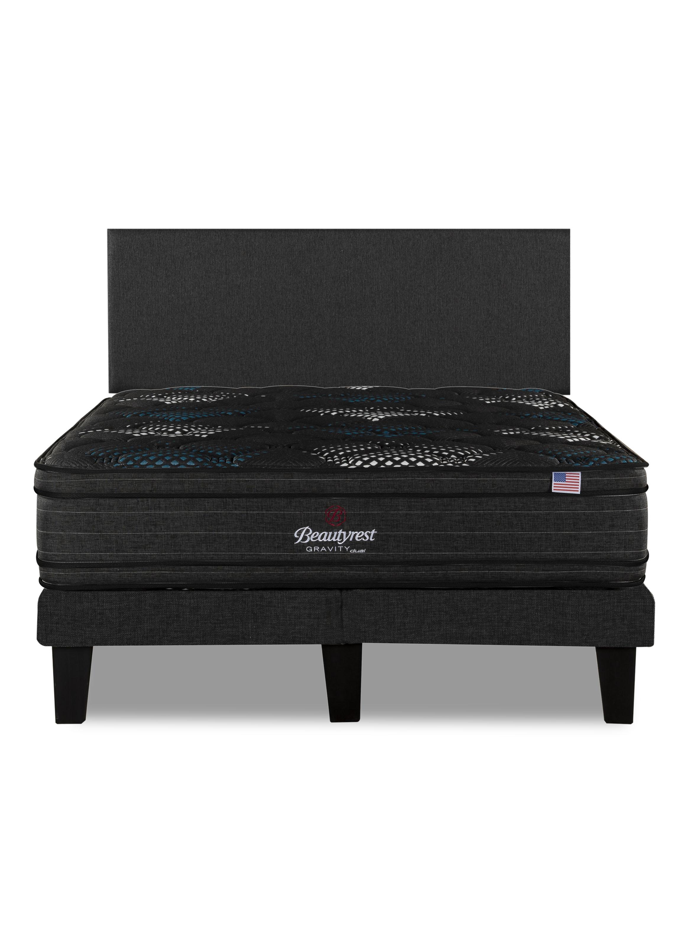 Cama Europea Gravity Dual 2 Plazas Base Dividida Respaldo Praga Marengo-2