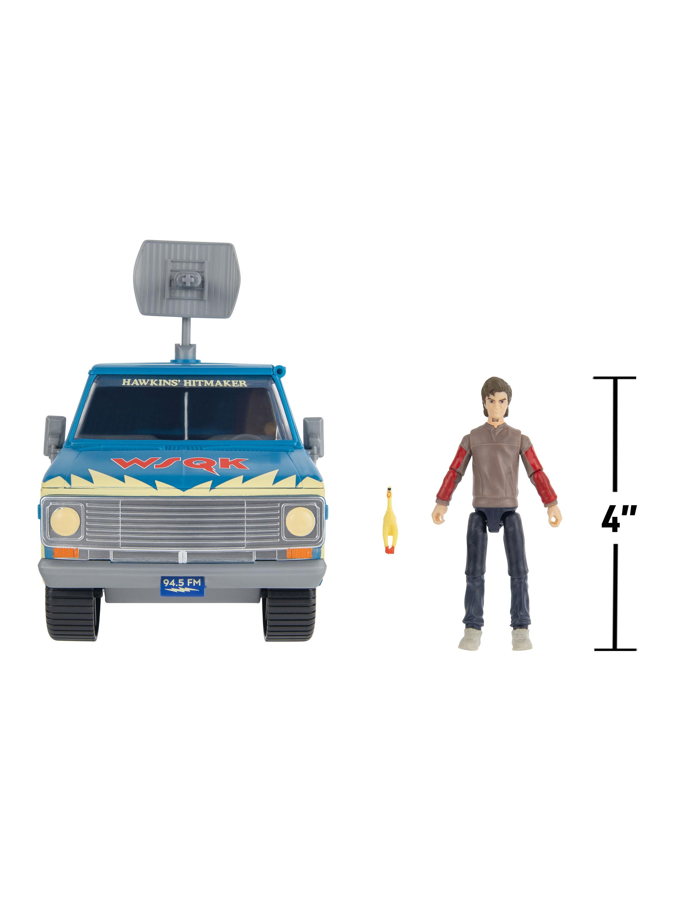 Set The Squawk Van Stranger y Figura Steve Harrington-2