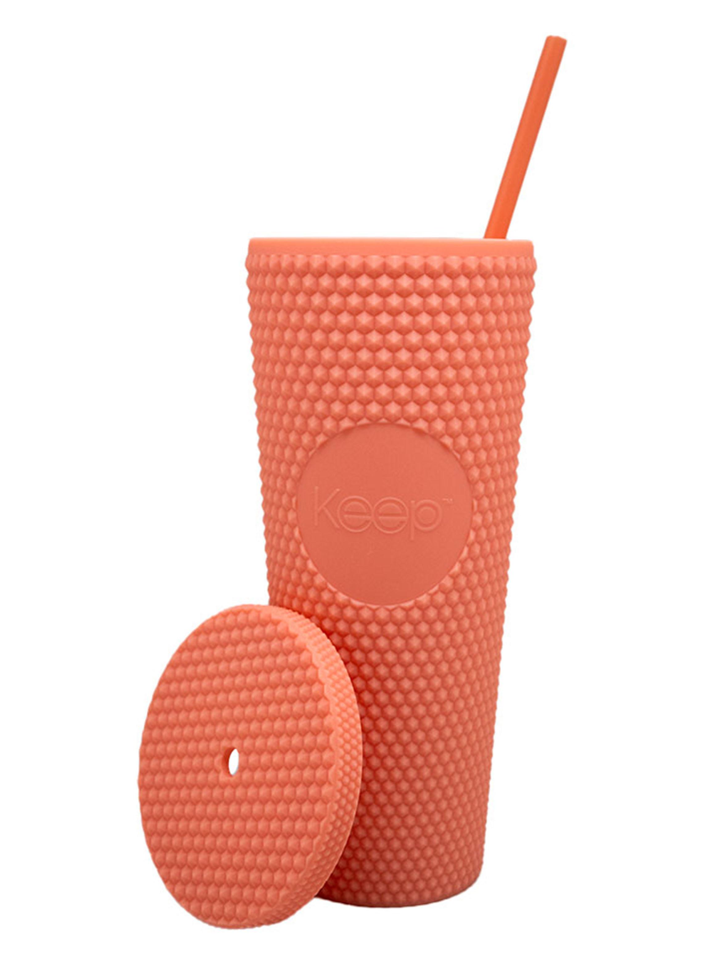 Vaso Tumbler Venti Bombilla 700 ml Coral-1