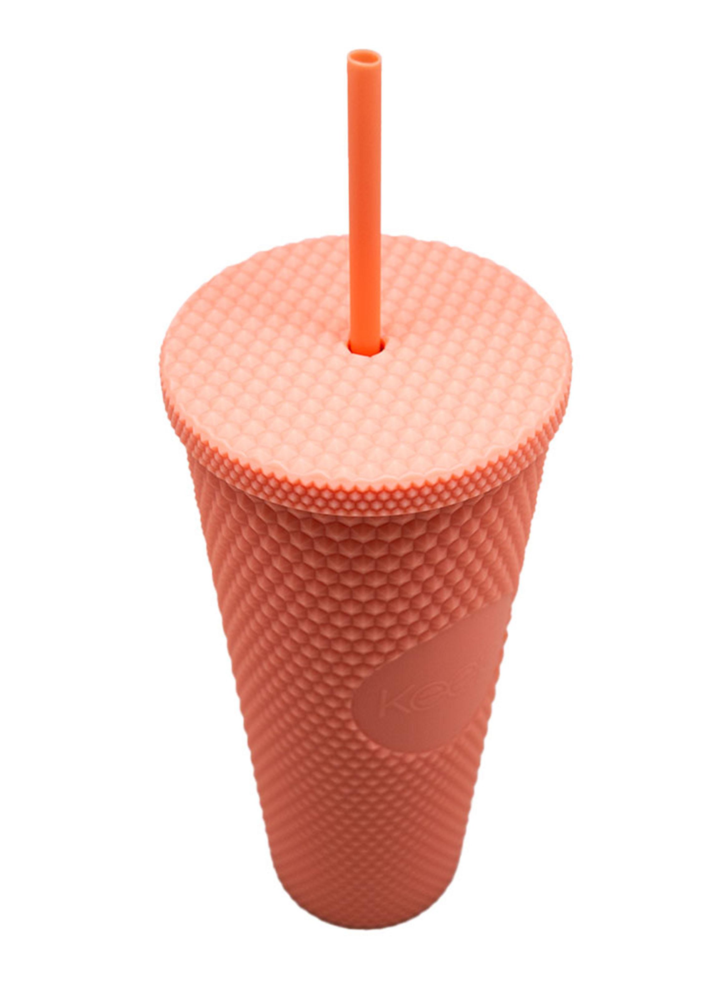Vaso Tumbler Venti Bombilla 700 ml Coral-3