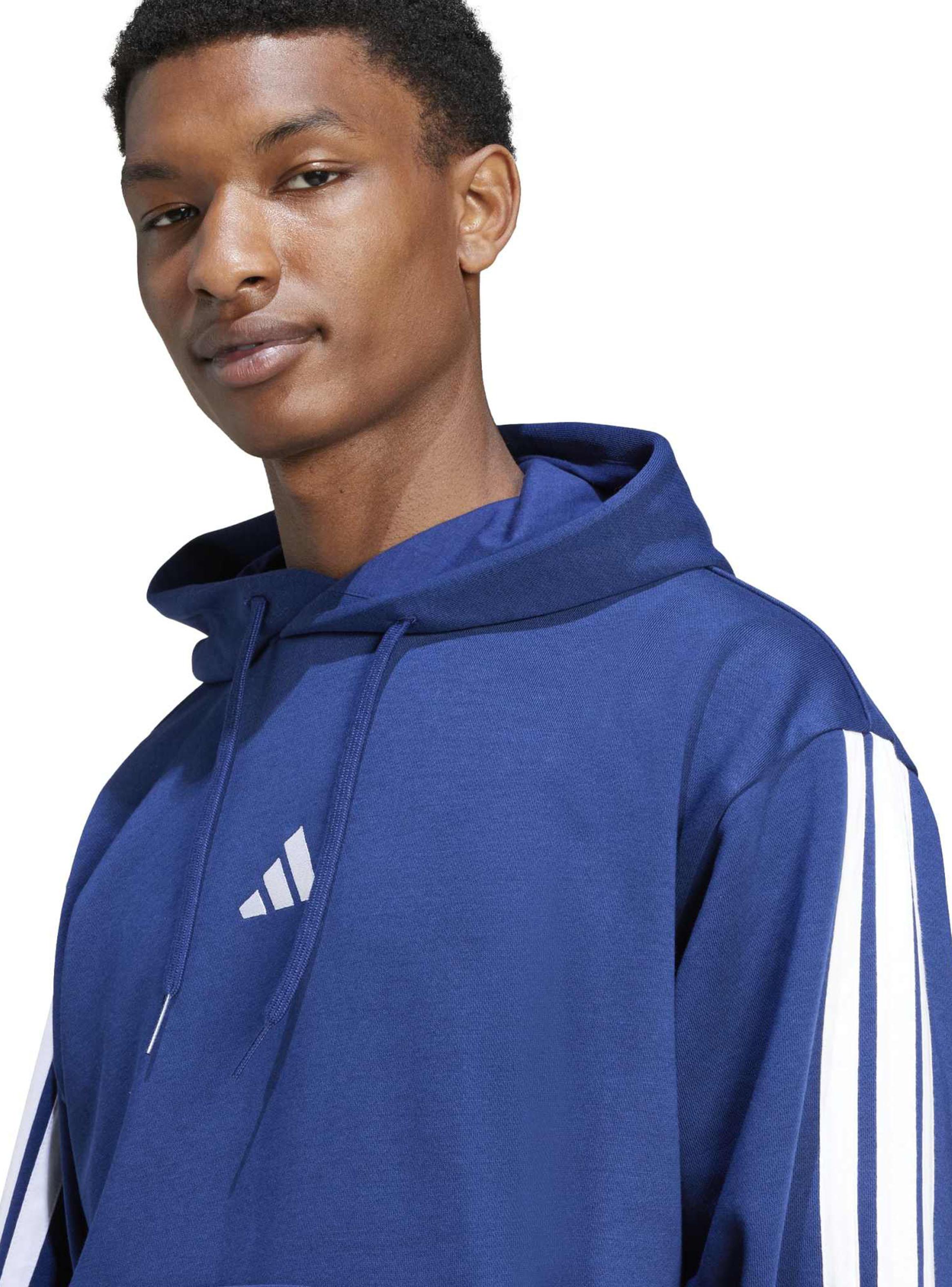 Polerón 3 Tiras en la Manga M 3s Fl Hd Azul-3