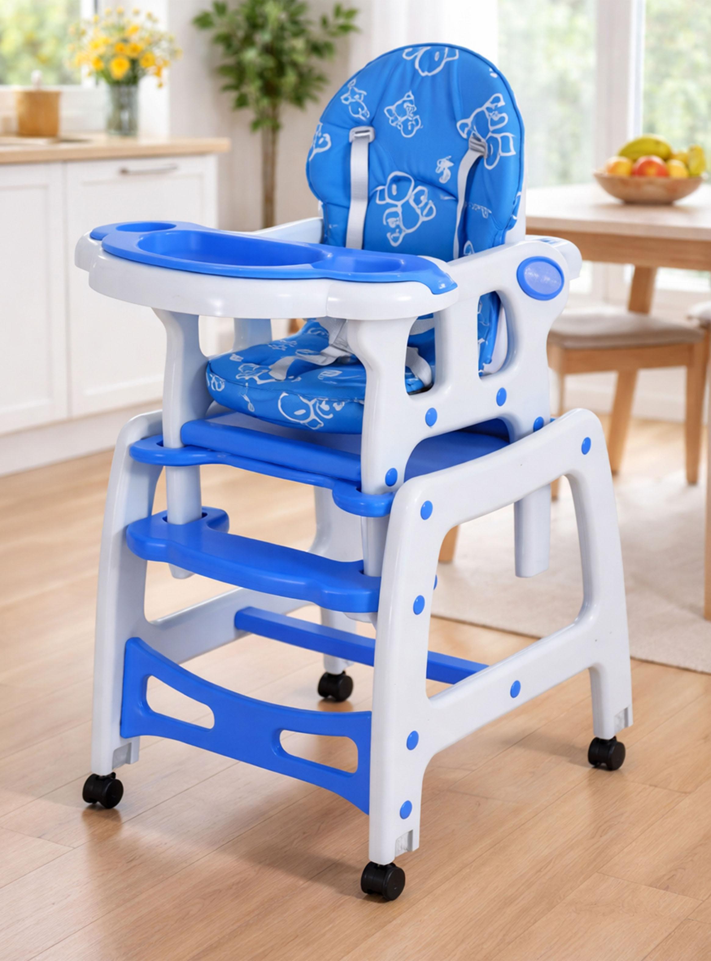 Silla de Comer New 3 Funciones Azul-6