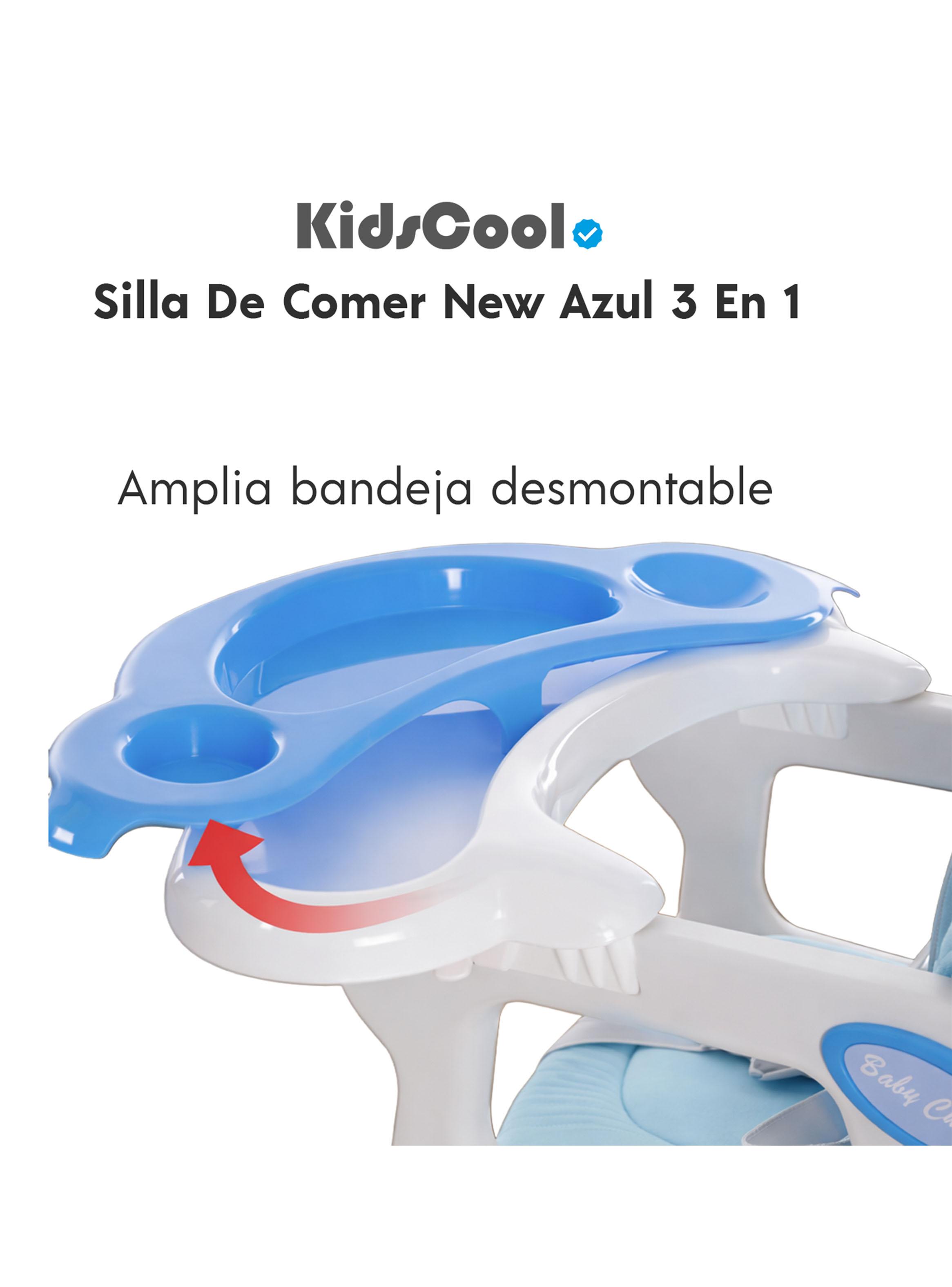 Silla de Comer New 3 Funciones Azul-3